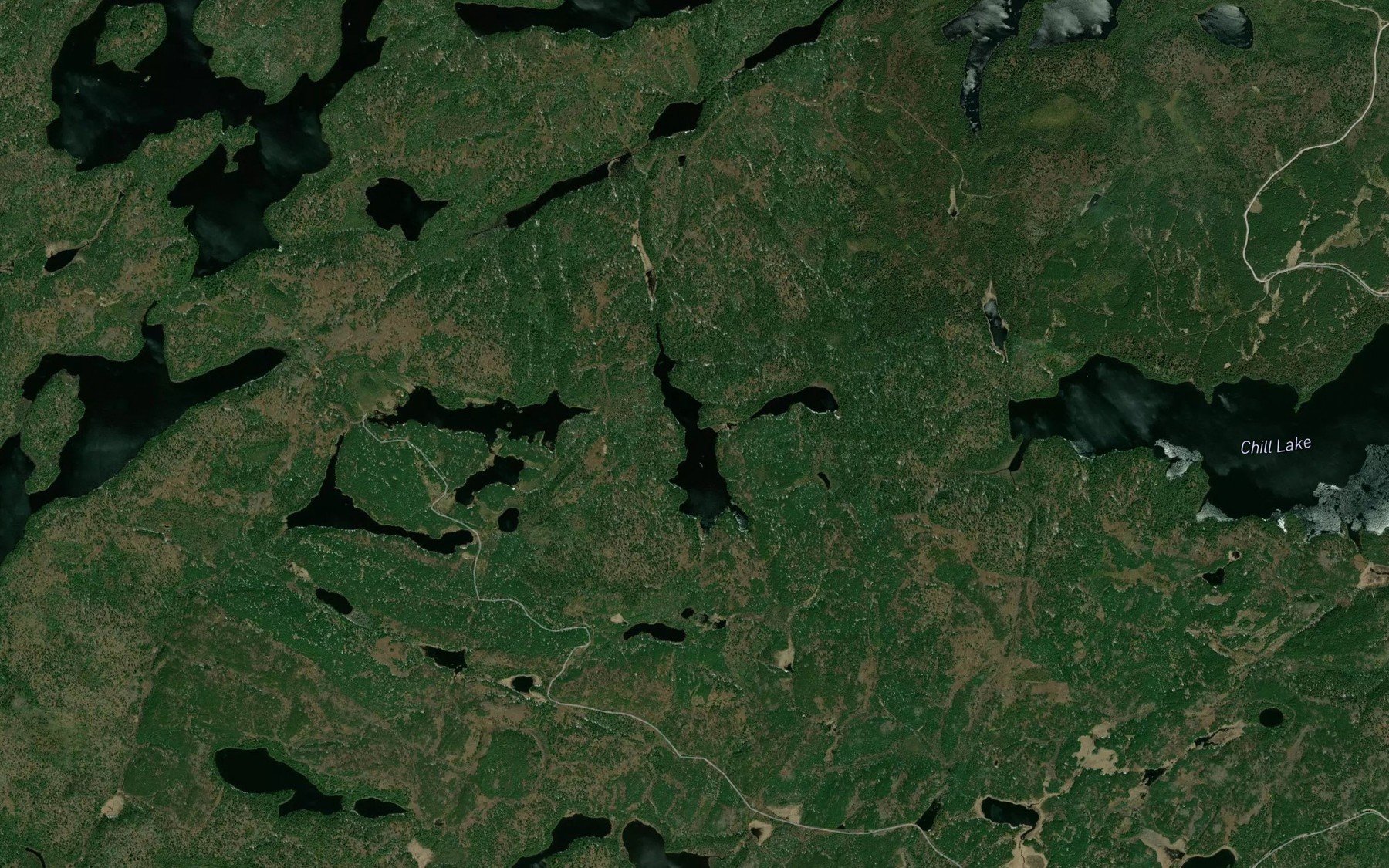 Satellite map of the Yokum Lake