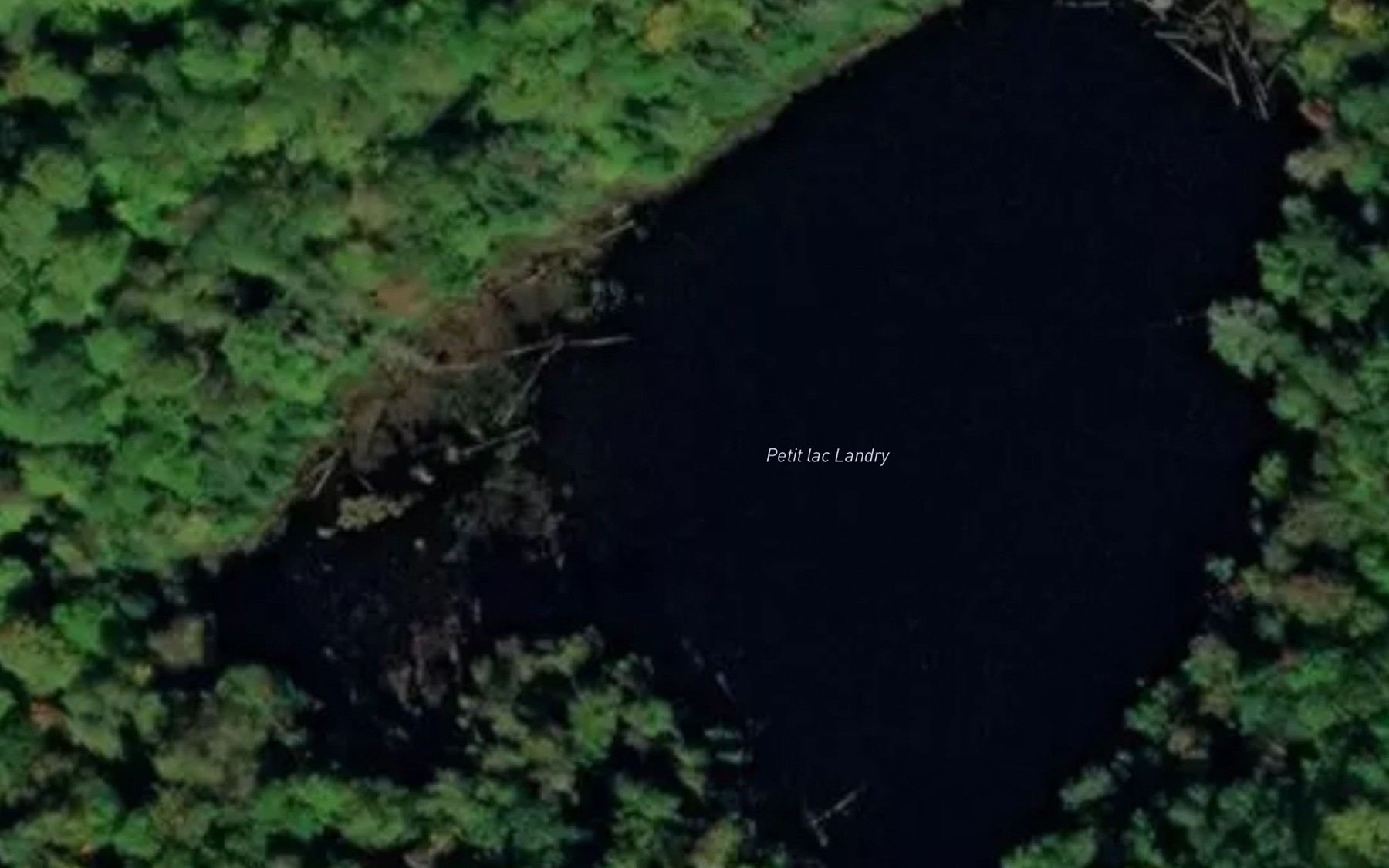 Satellite map of the Petit lac Landry