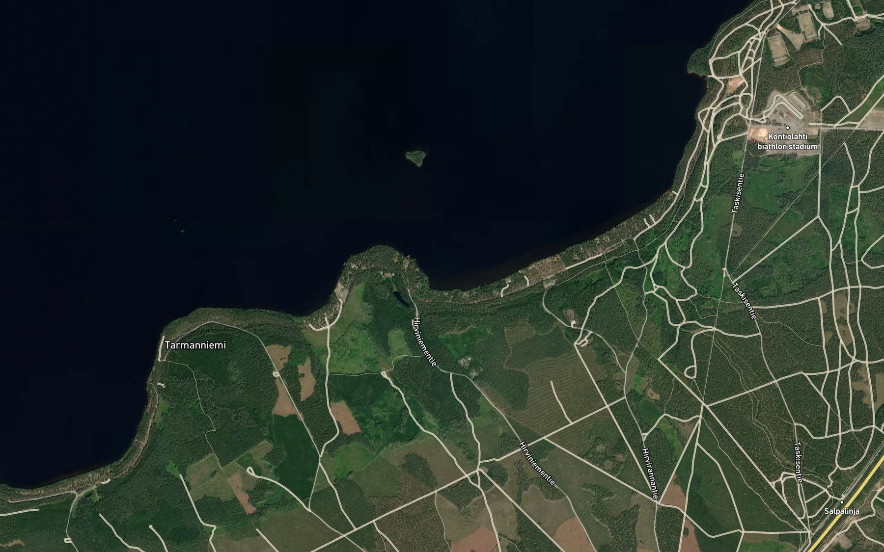 Satellite map of the Hirvilahti