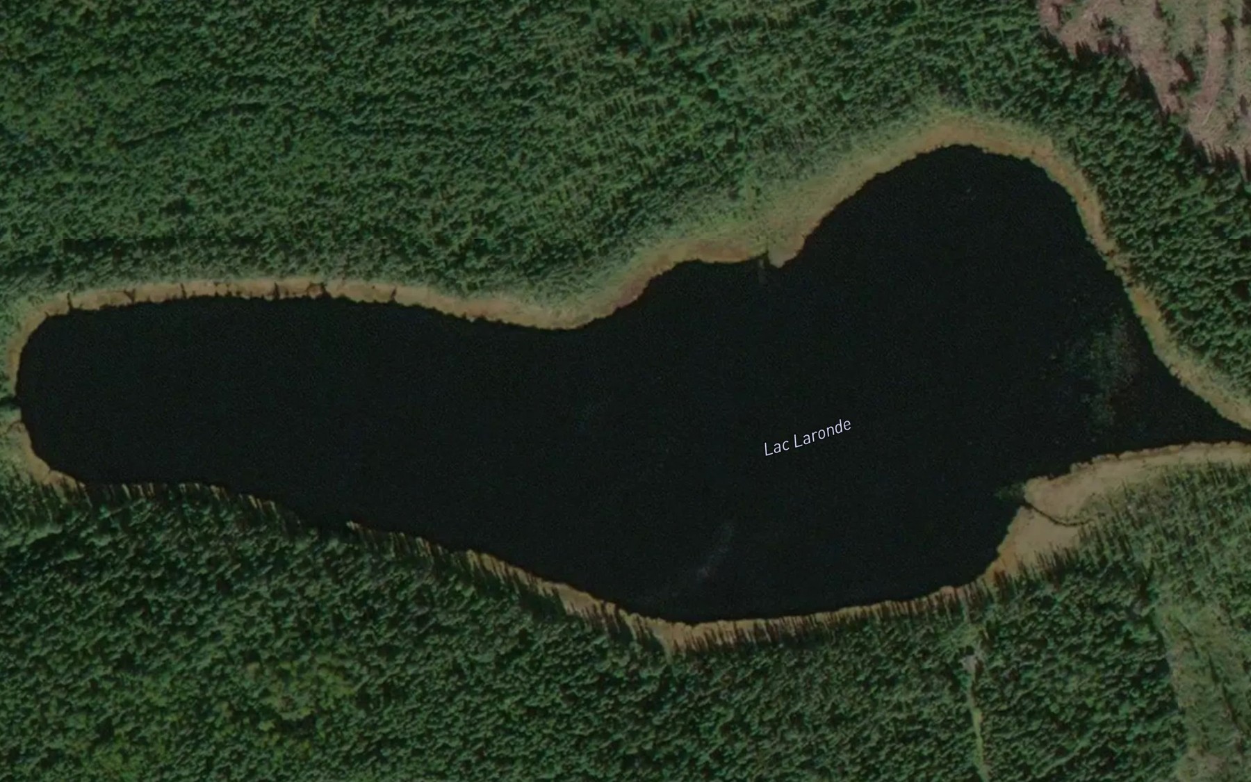Satellite map of the Lac Laronde