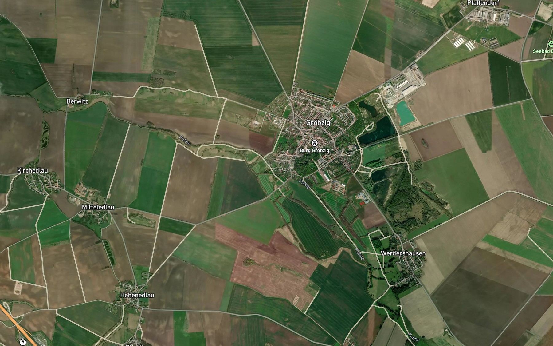 Satellite map of the Landgraben
