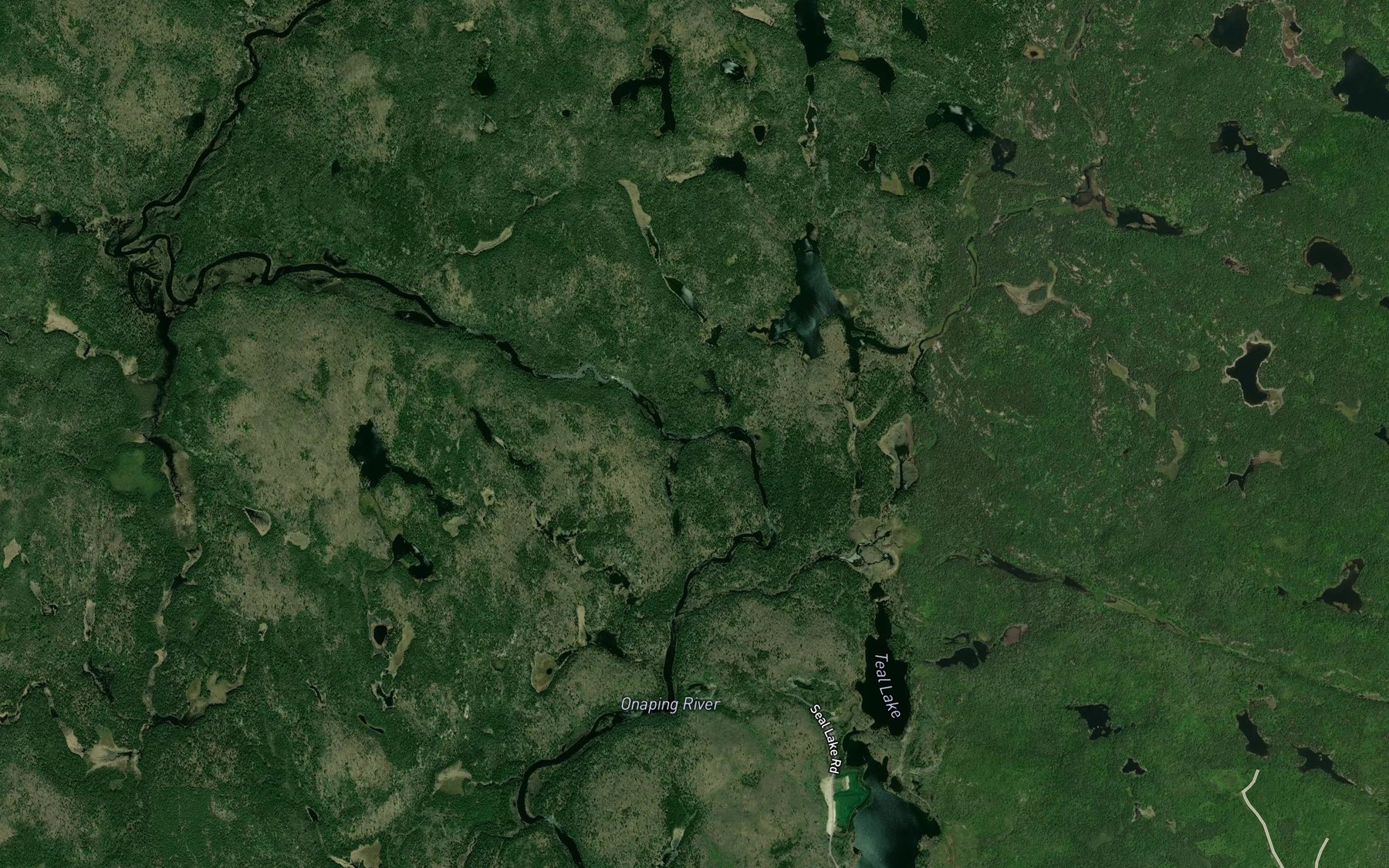 Satellite map of the Wanitanga Creek