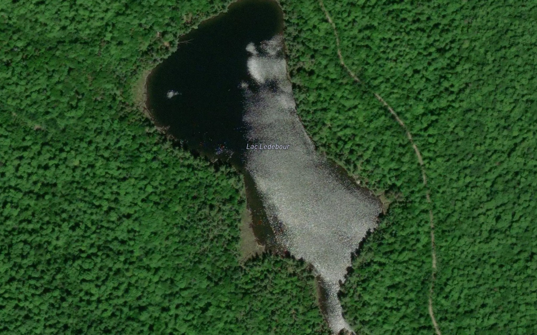 Satellite map of the Lac Ledebour