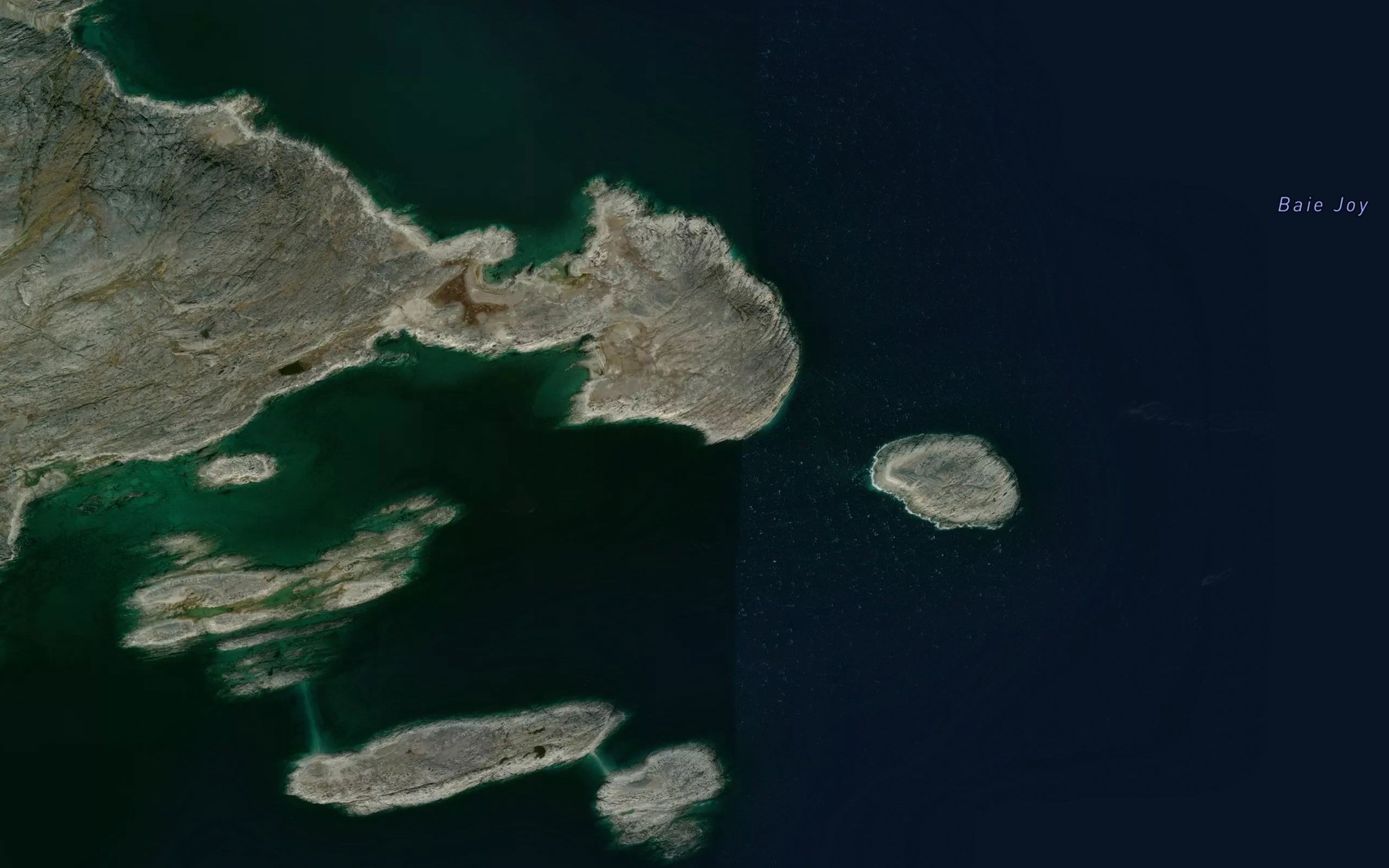 Satellite map of the Baie Joy