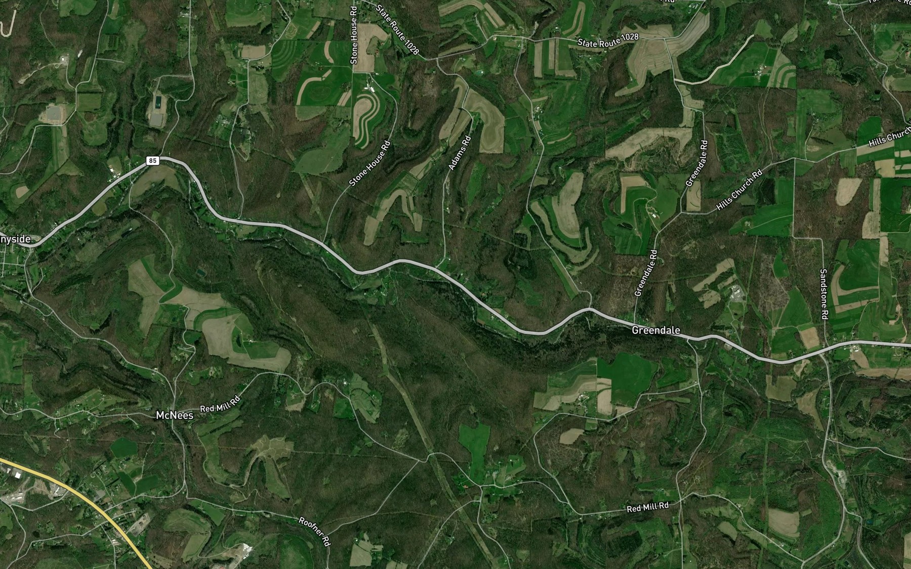 Satellite map of the Long Run