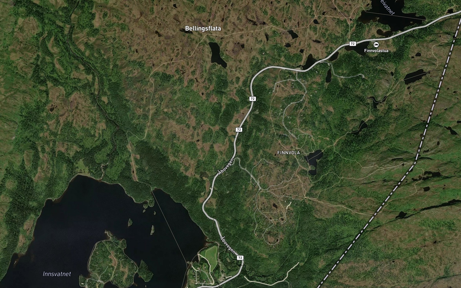 Satellite map of the Fanetbekken