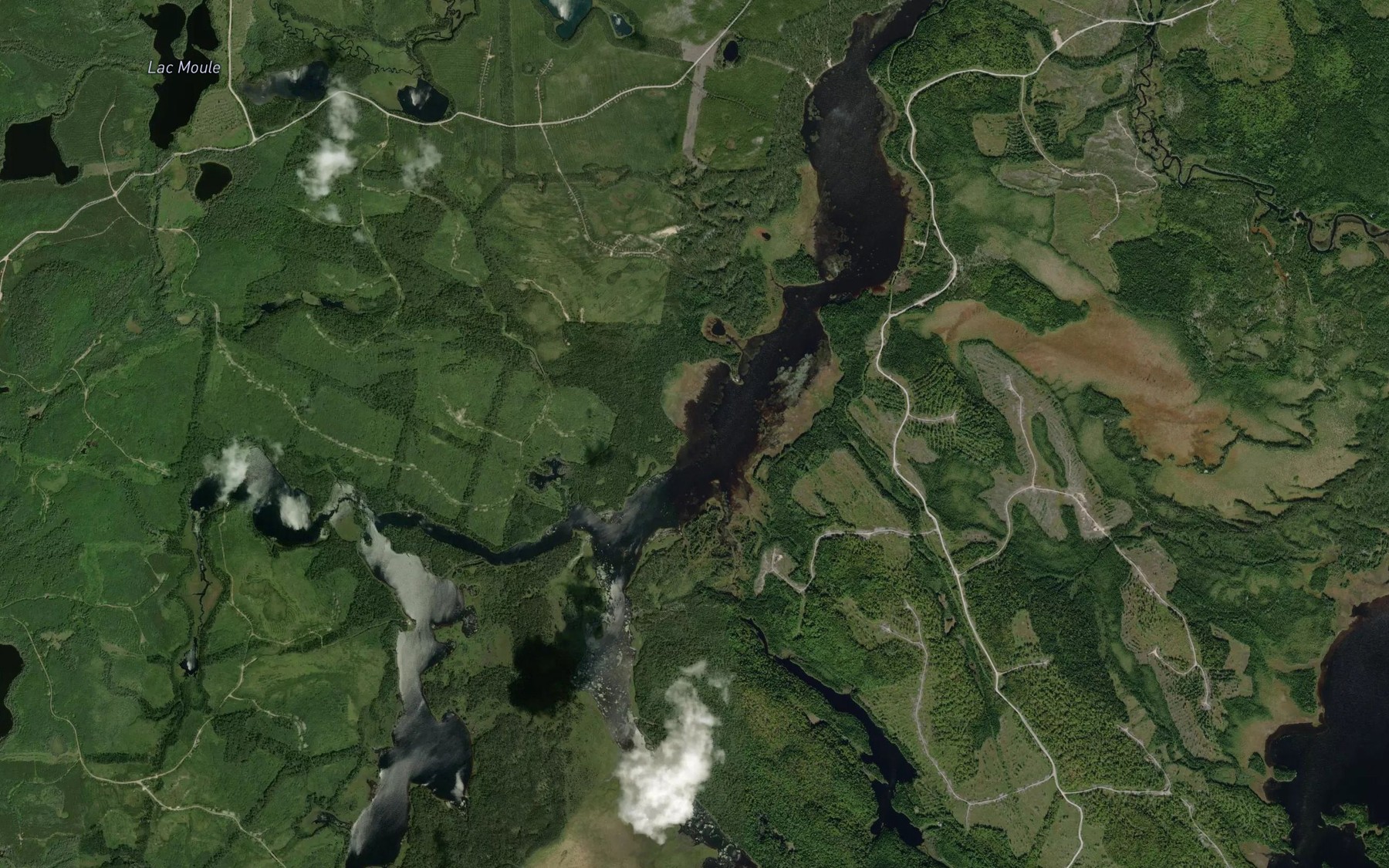 Satellite map of the Riviere Mickekw
