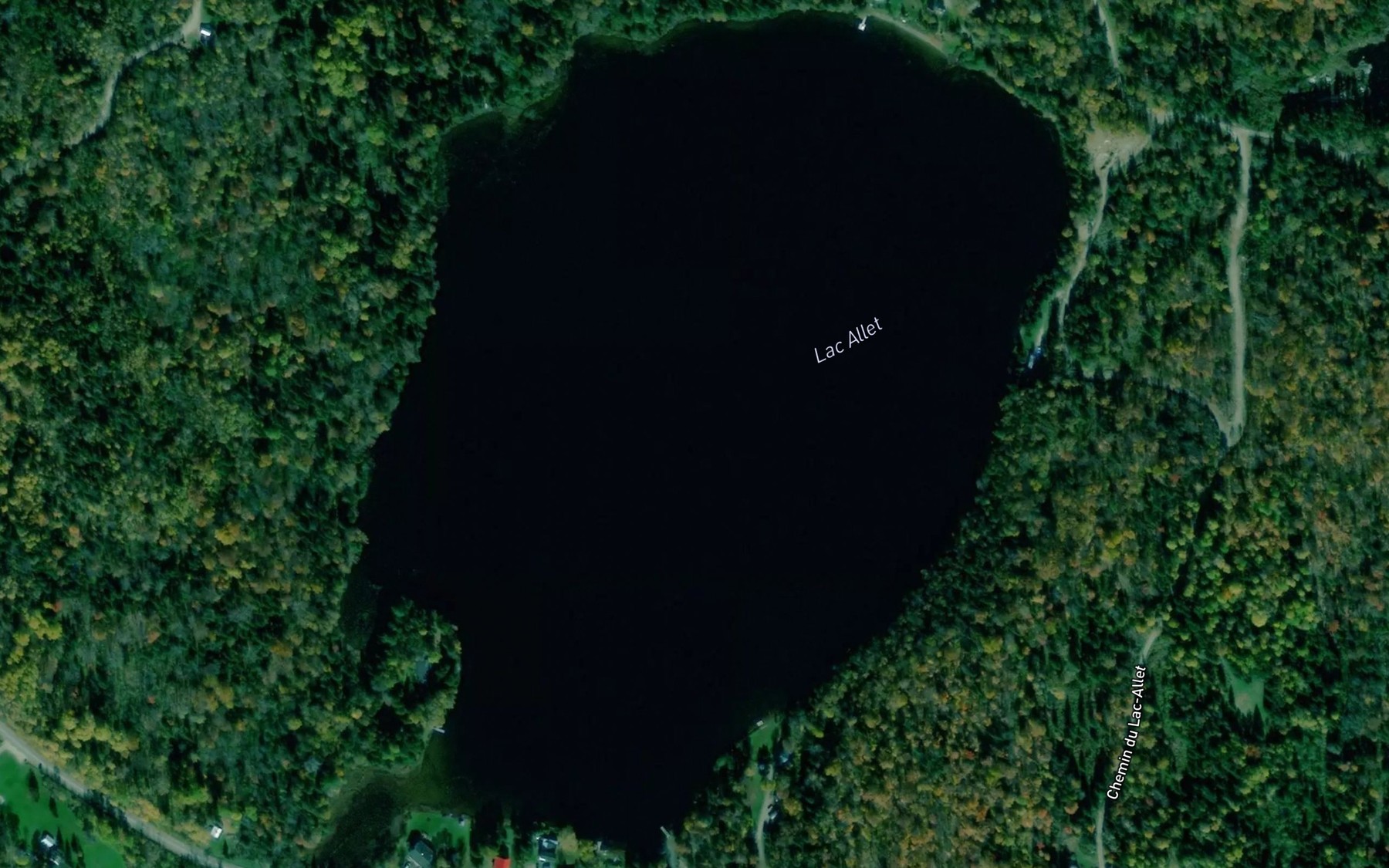 Satellite map of the Lac Allet