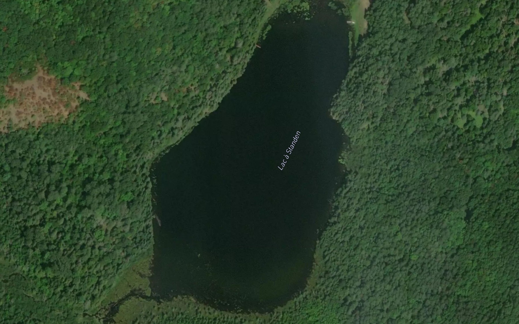 Satellite map of the Lac a Standen