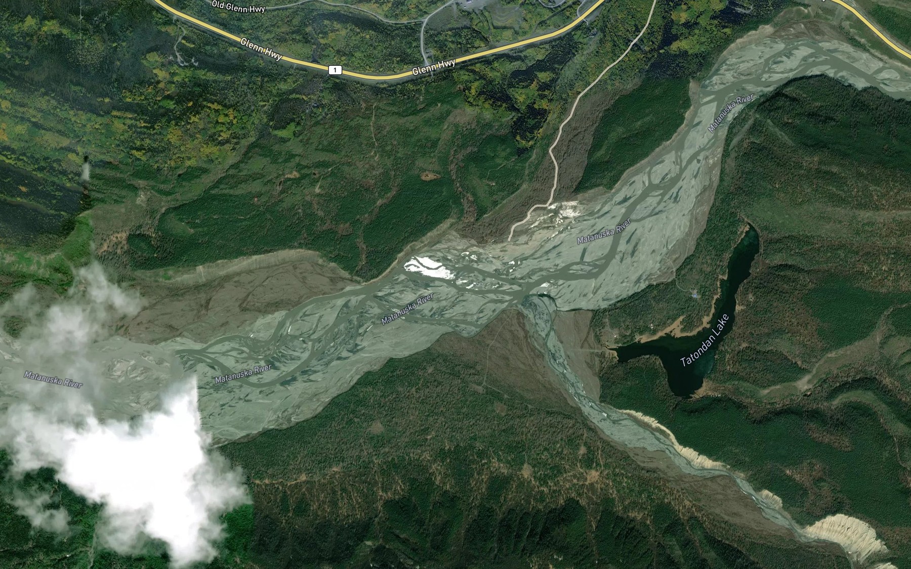 Satellite map of the Taltaan Tayene'