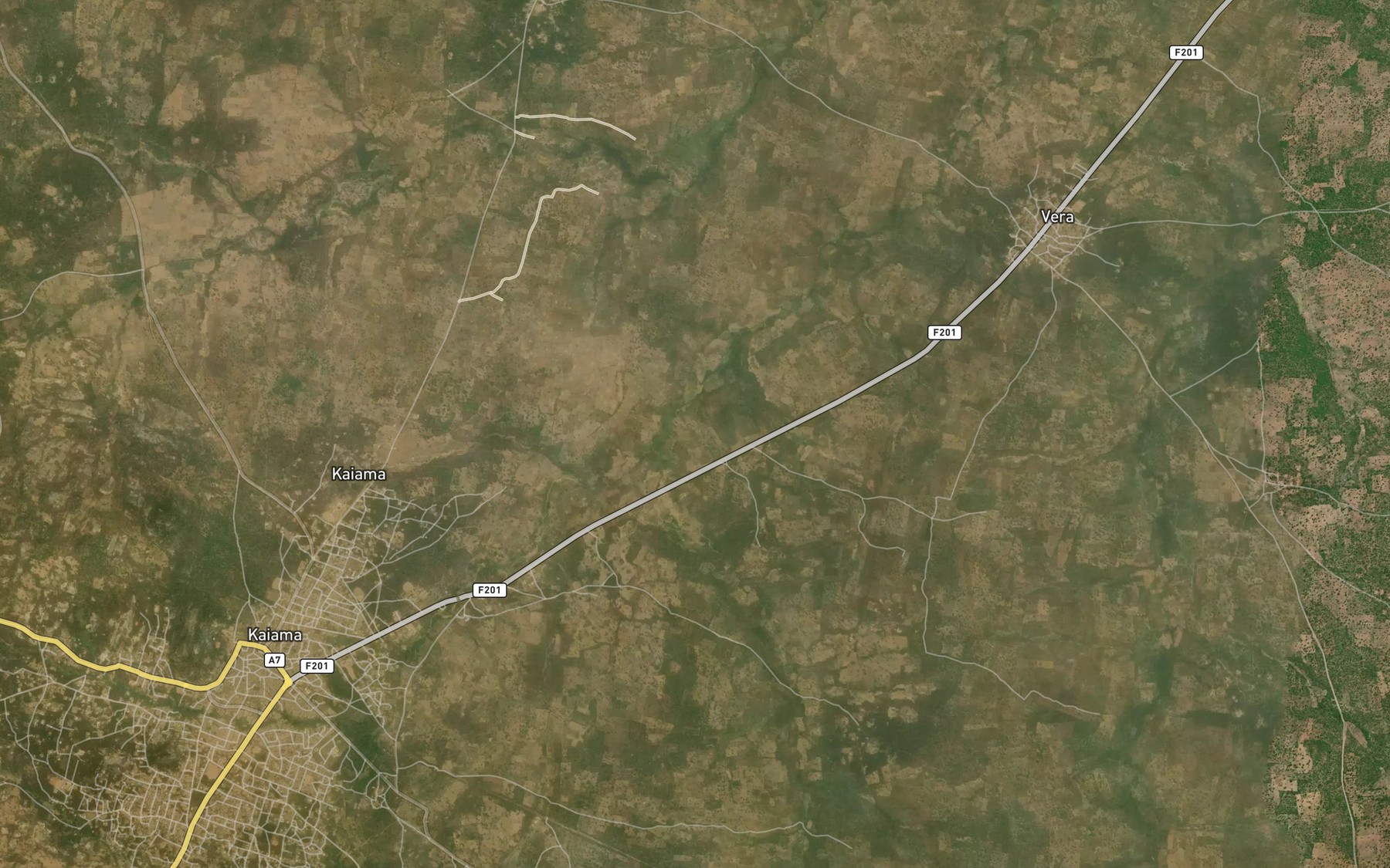 Satellite map of the River Kakuru
