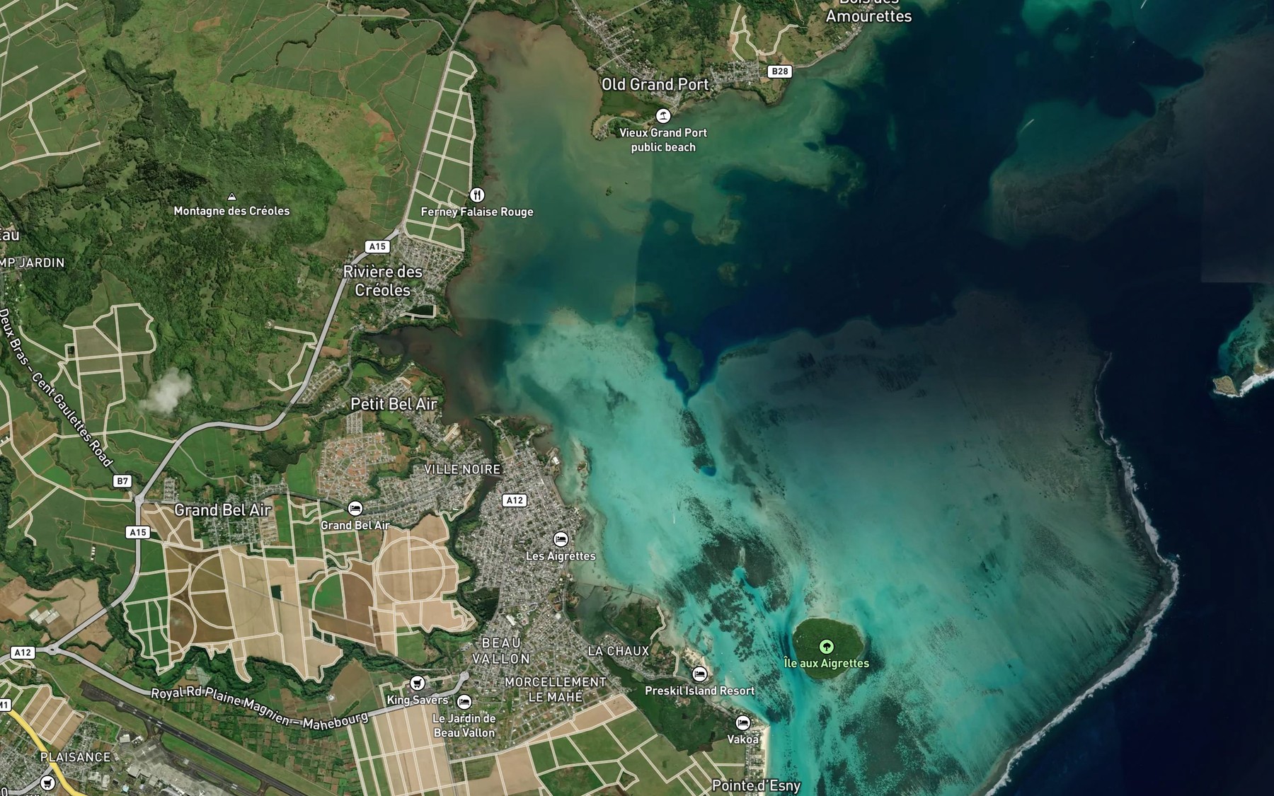 Satellite map of the Trou Mouton