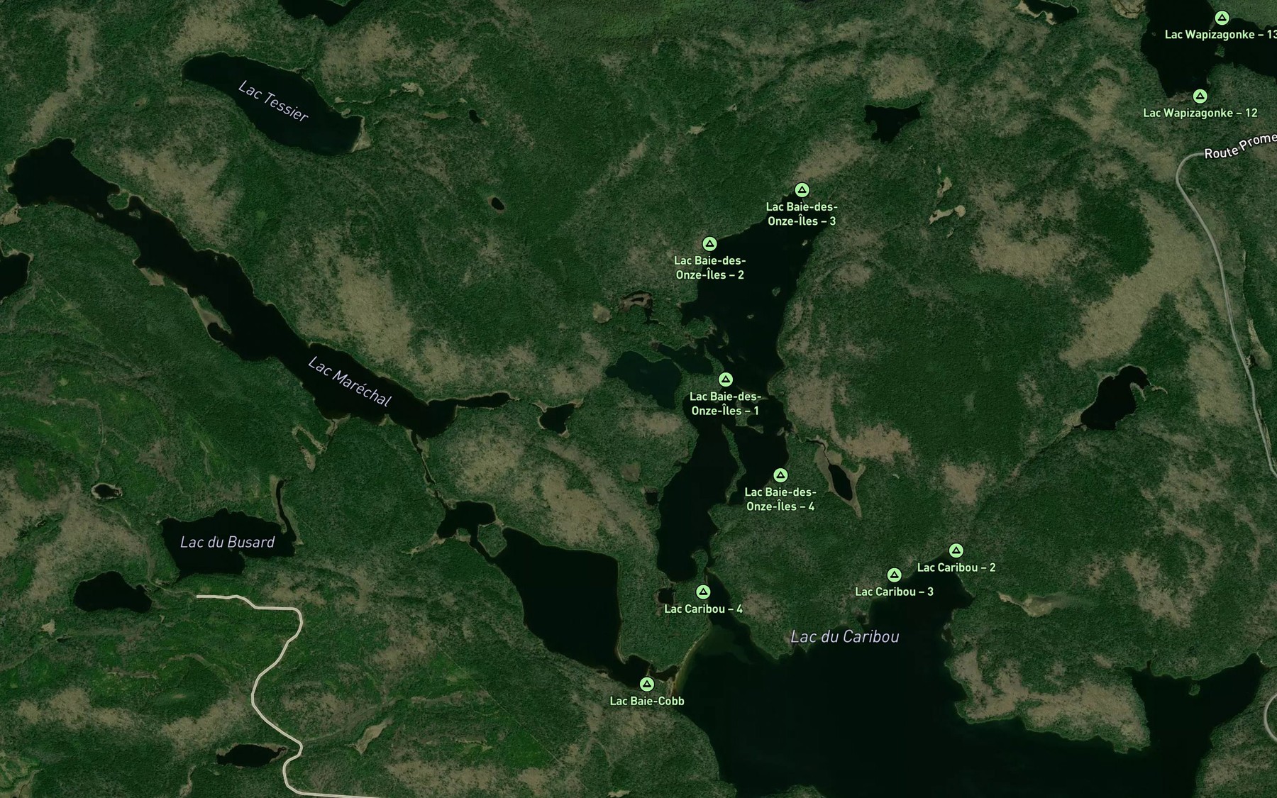 Satellite map of the Baie Verte