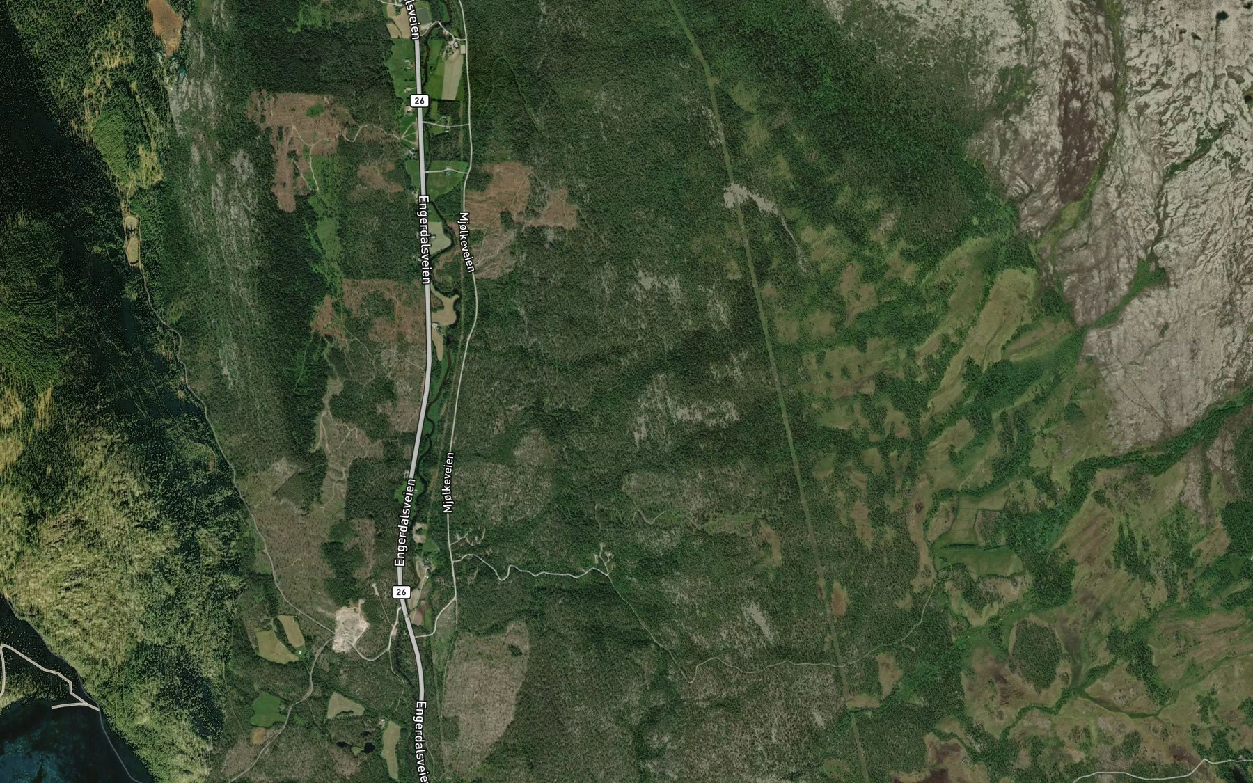 Satellite map of the Langgolvbekken