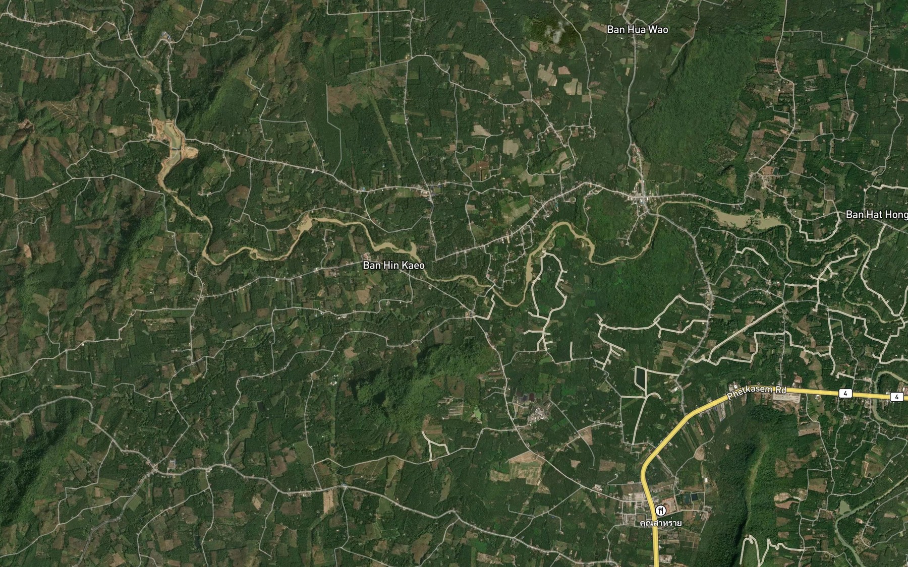 Satellite map of the Khlong Pha-Ngan