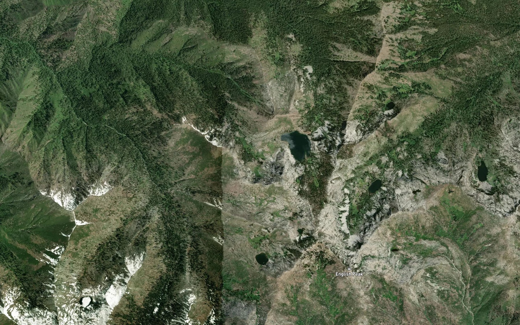 Satellite map of the Tobacco Lake