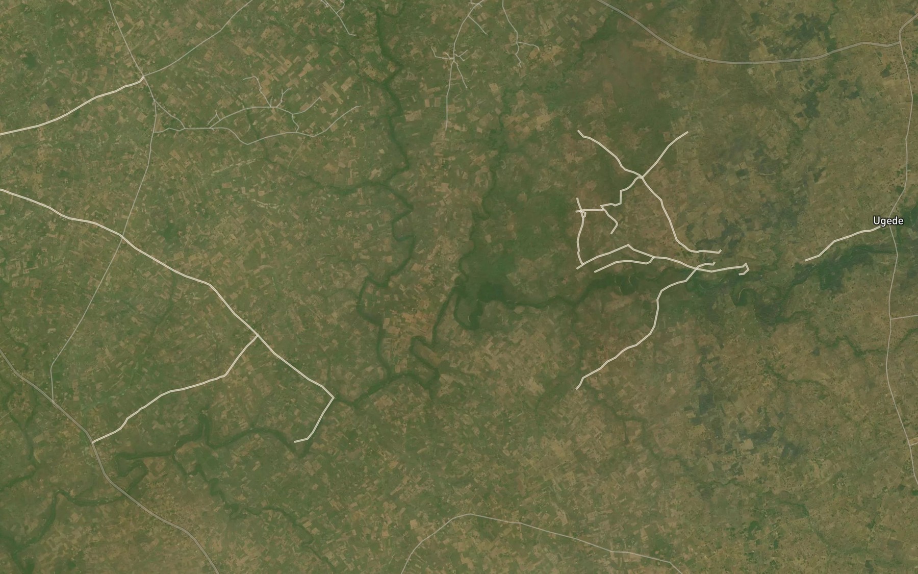 Satellite map of the River Agbur