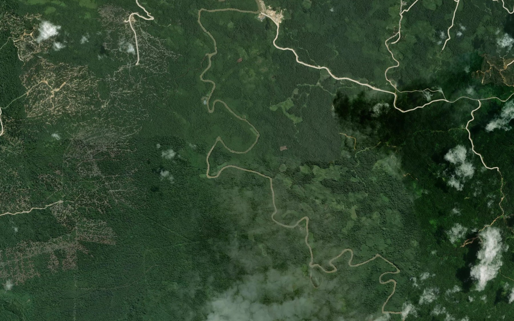 Satellite map of the Sungai Benawa Kechil