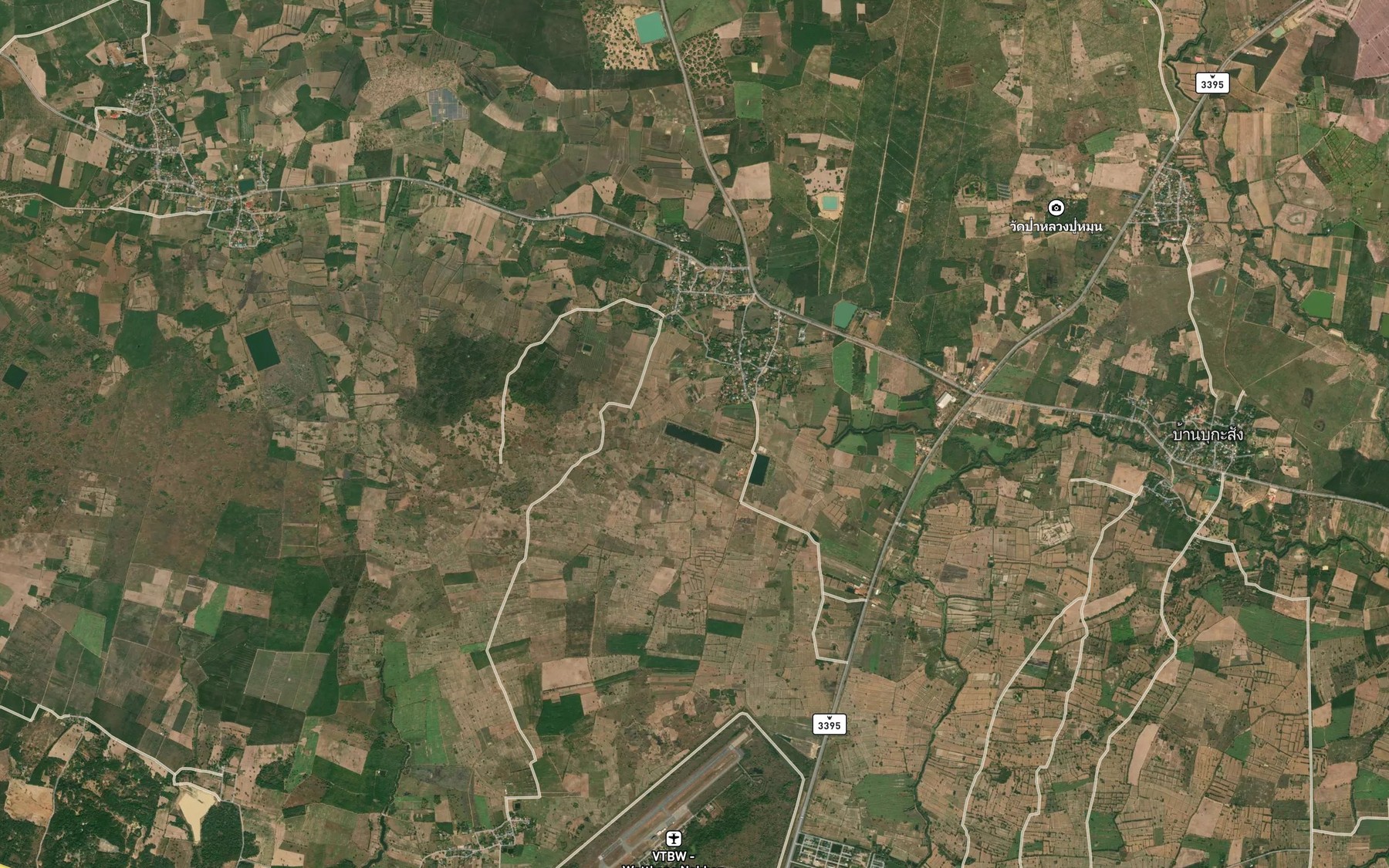 Satellite map of the Sa Nam Ro Pho Cho