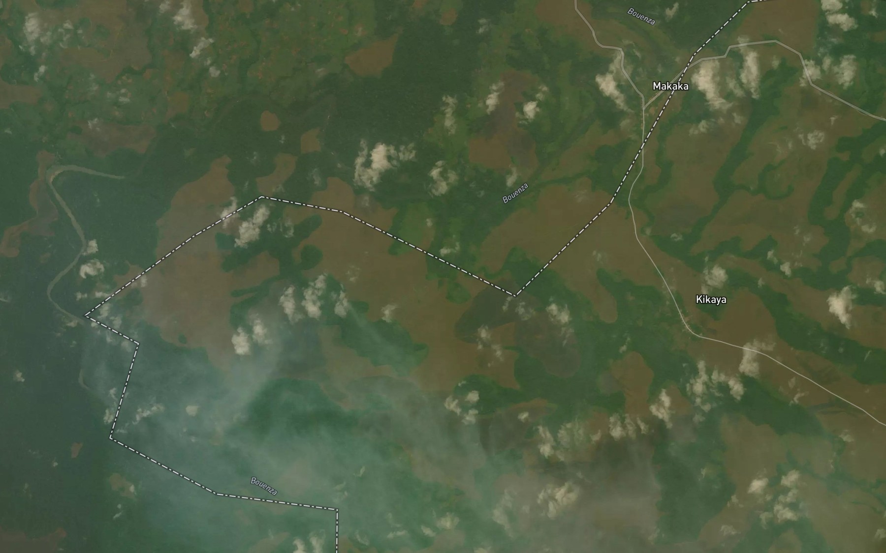 Satellite map of the Ngotouri