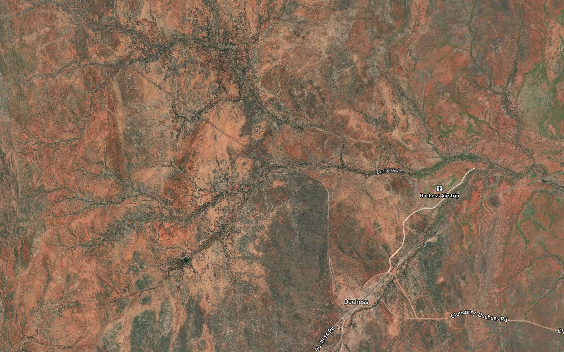 Satellite map of the Mairindi Creek