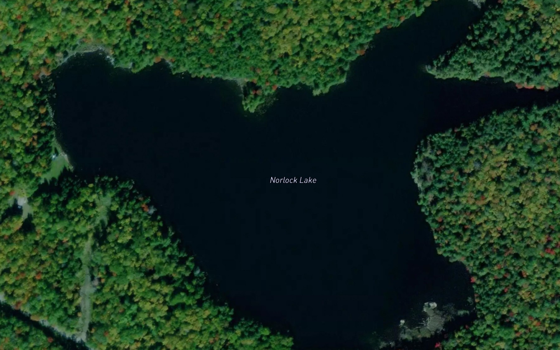 Satellite map of the Norlock Lake
