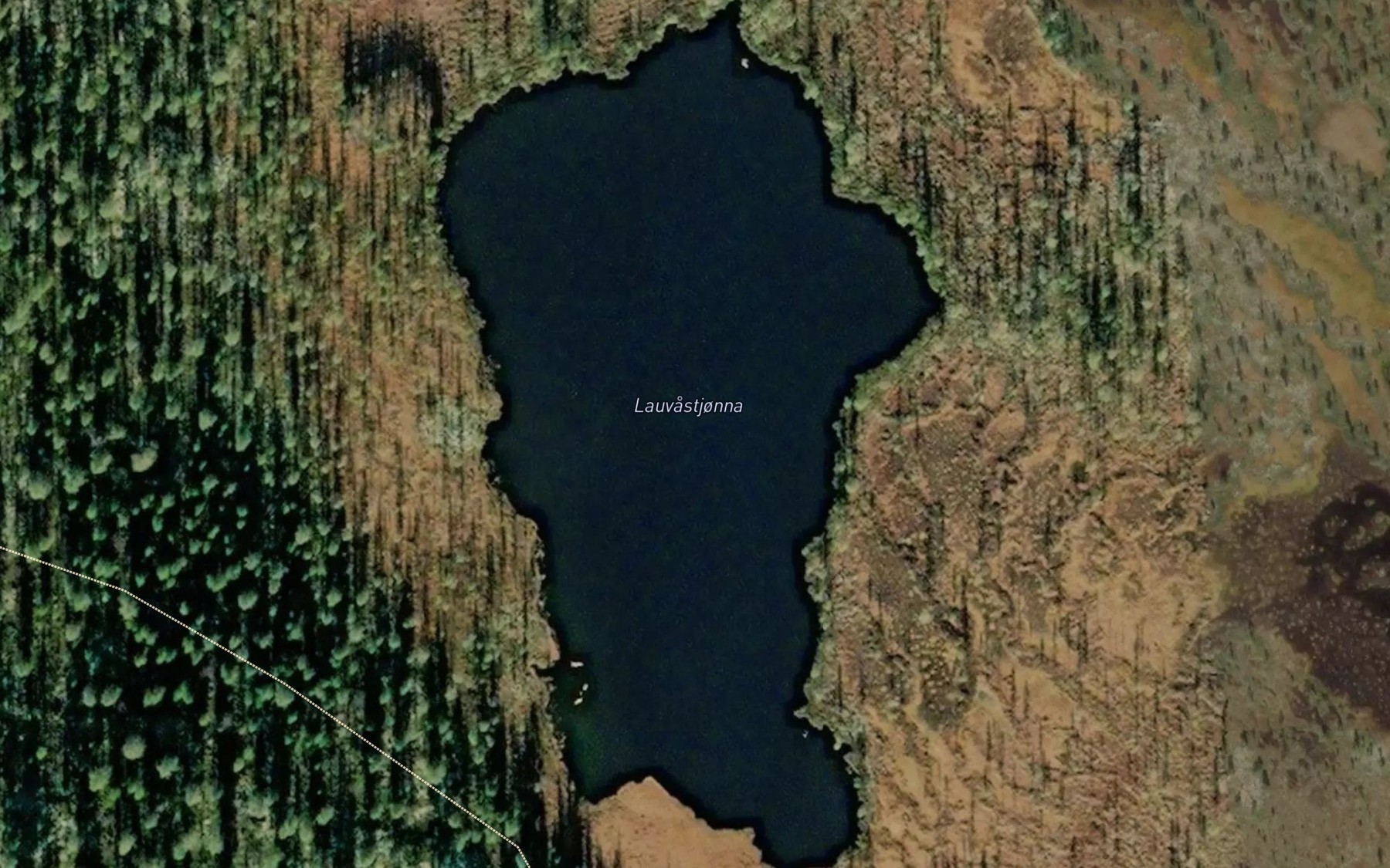 Satellite map of the Lauvastjorna