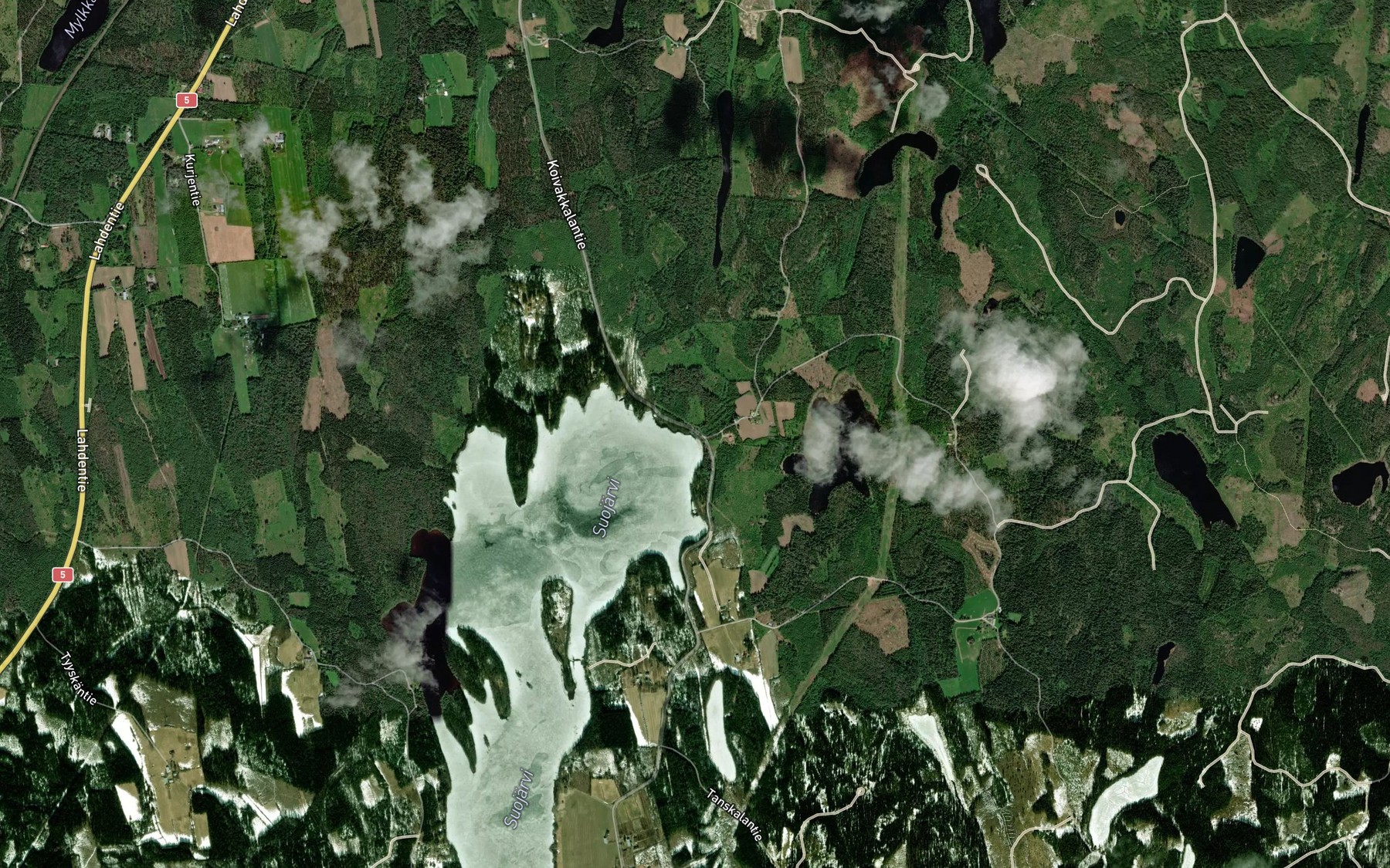 Satellite map of the Rajajoki