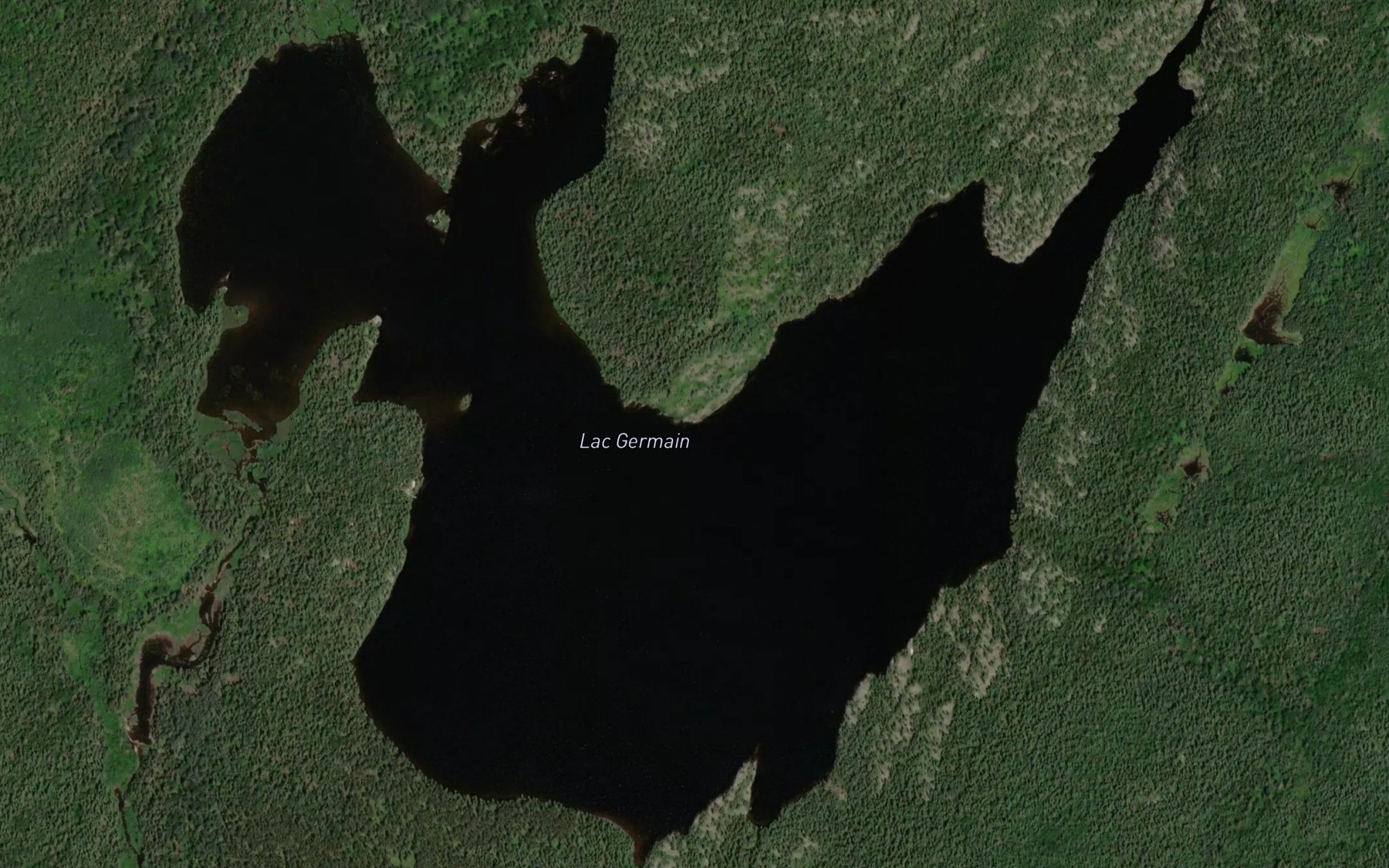 Satellite map of the Lac Germain