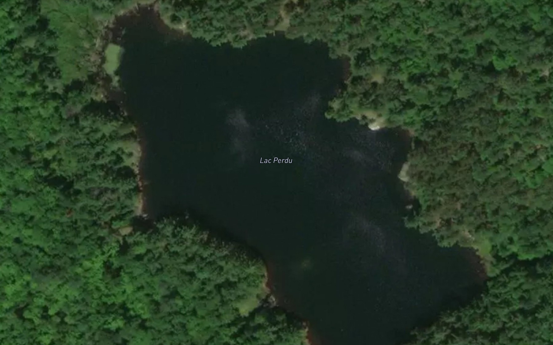 Satellite map of the Lac Perdu