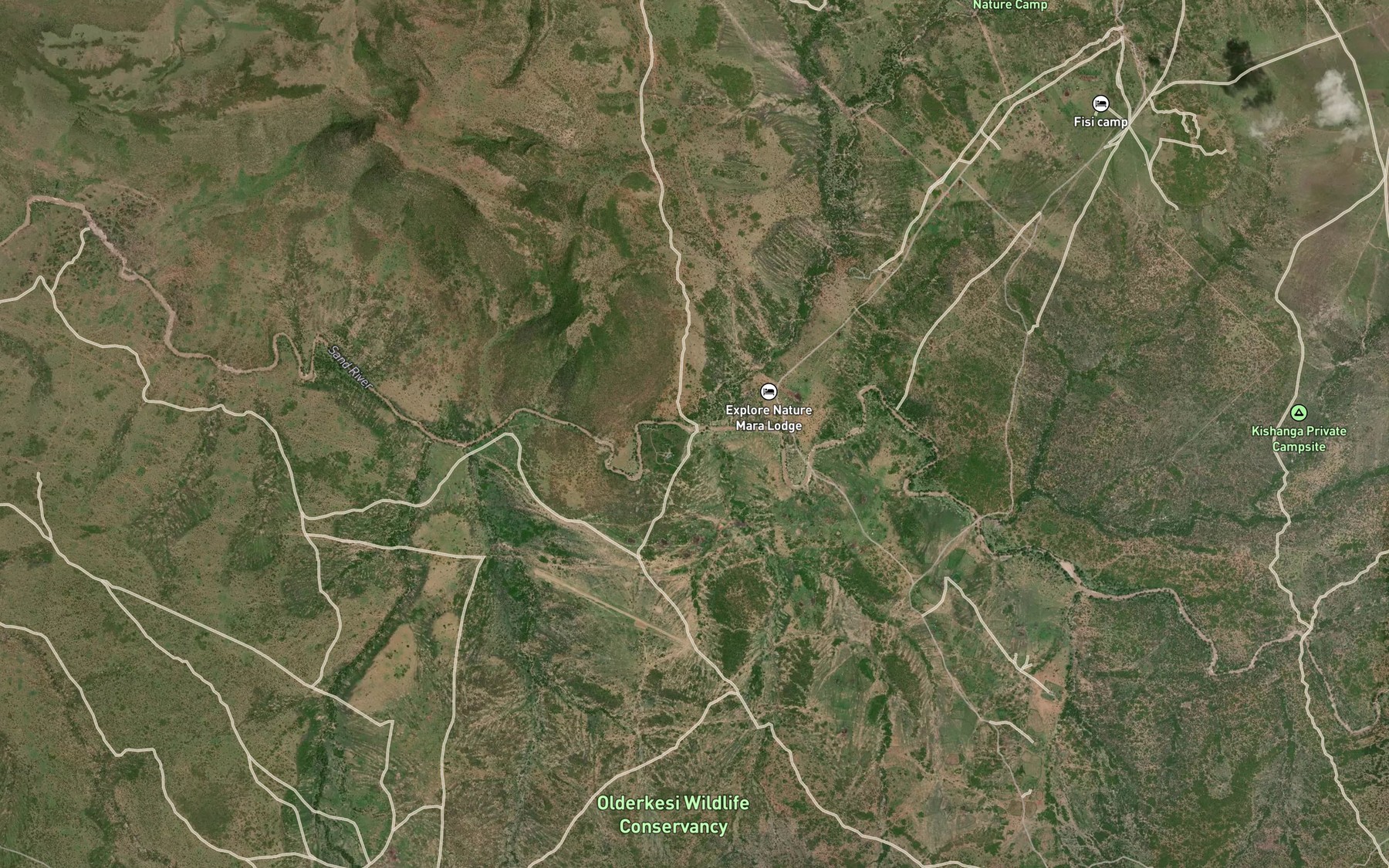 Satellite map of the Ololaimutiek