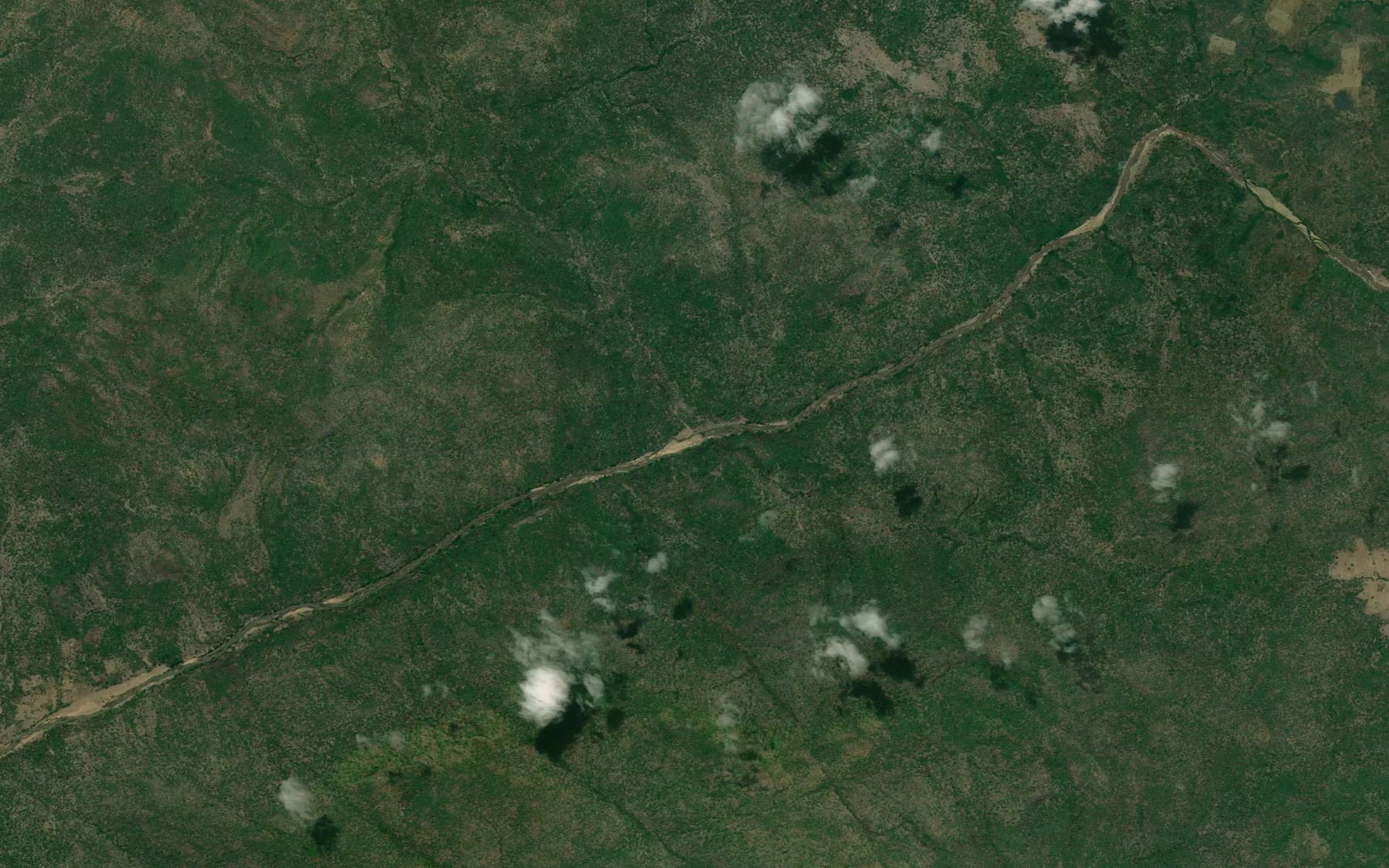 Satellite map of the River Tantsum