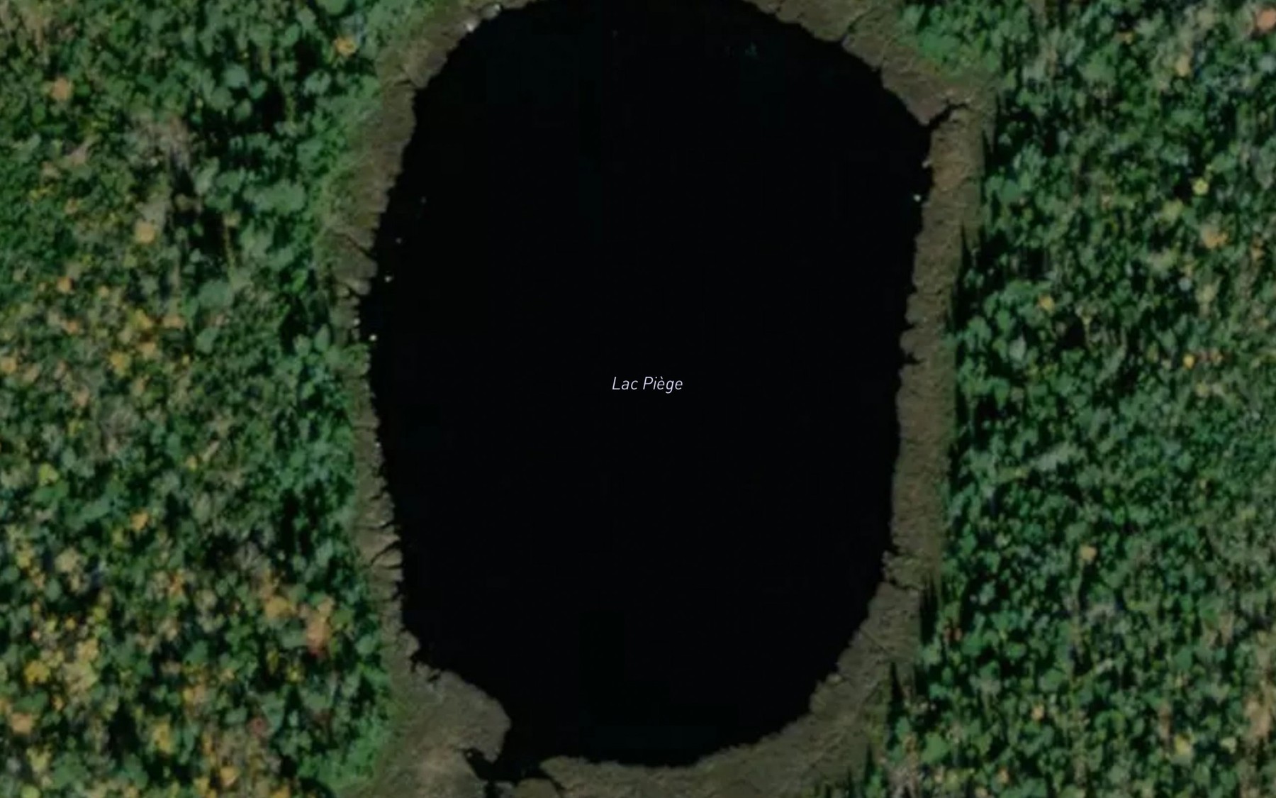Satellite map of the Lac Piege
