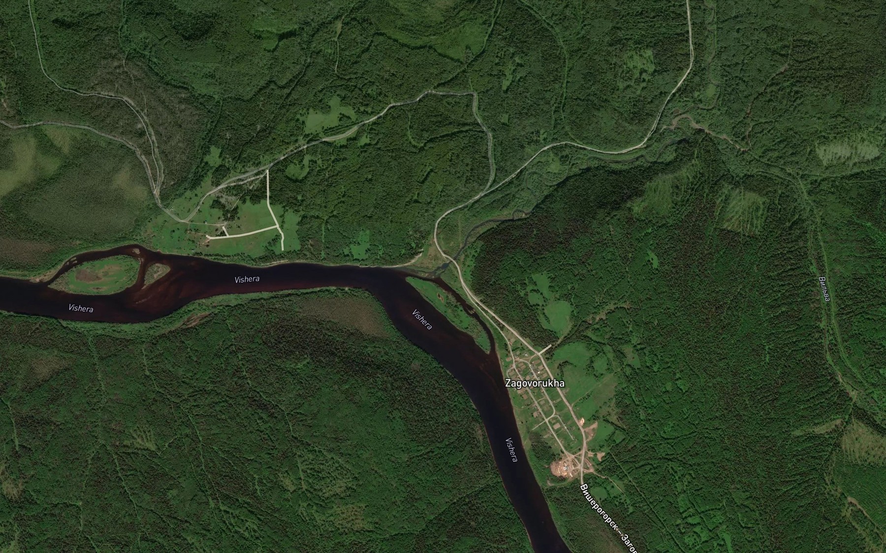 Satellite map of the Govorukha