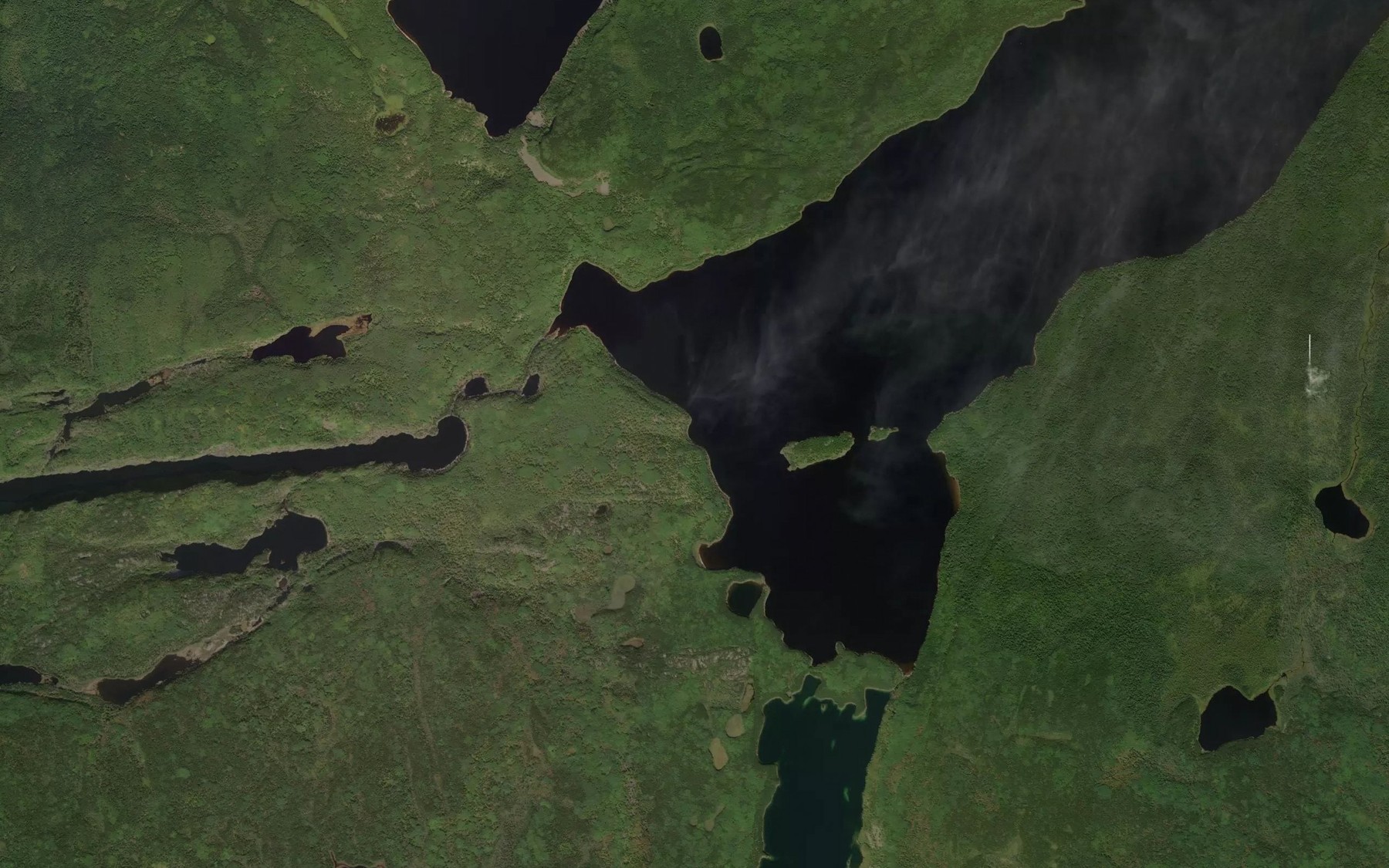 Satellite map of the Western Bay