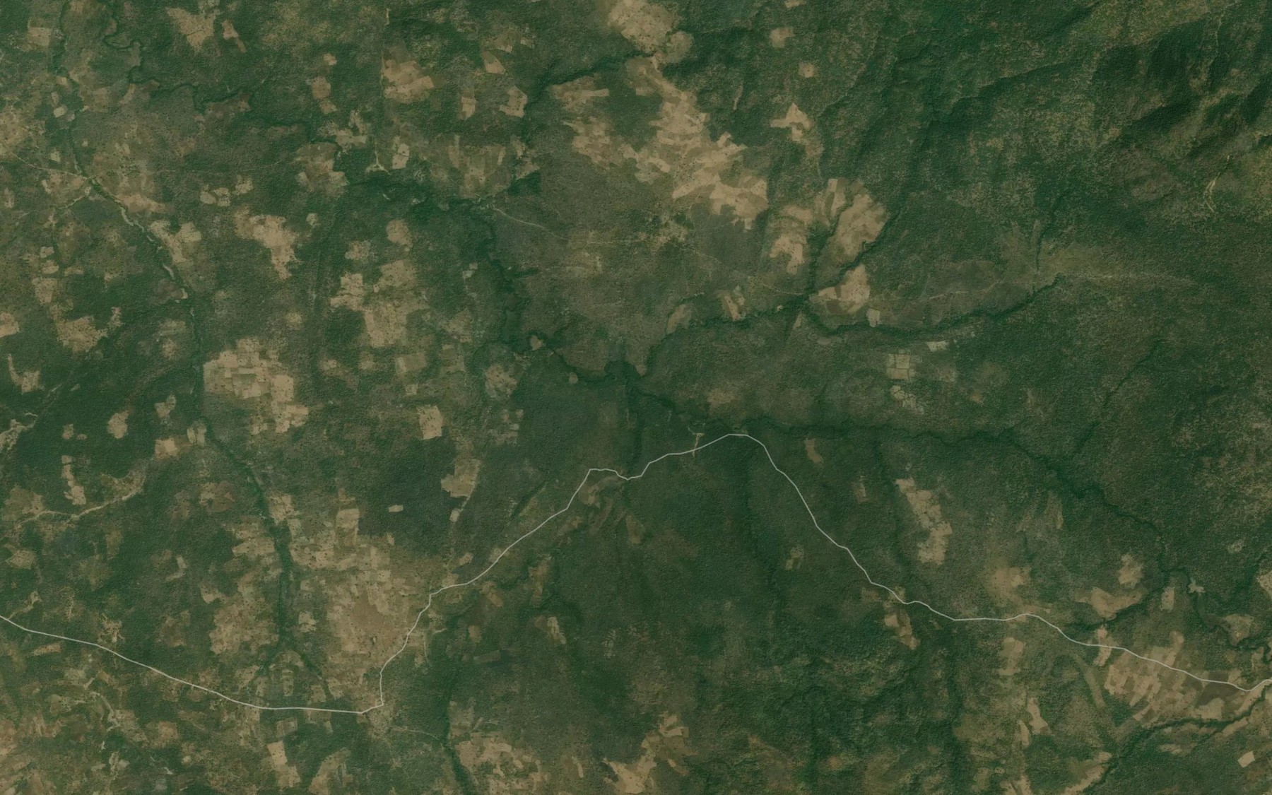 Satellite map of the River Tksonku