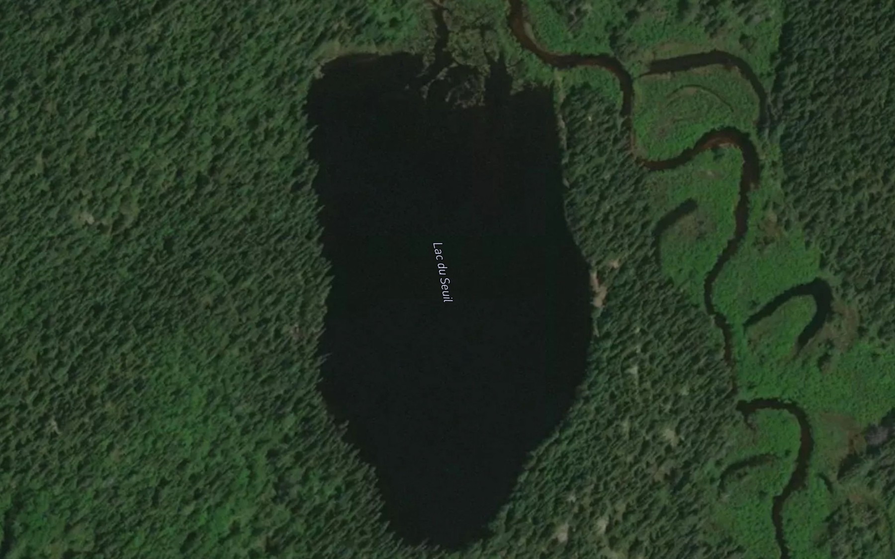 Satellite map of the Lac du Seuil
