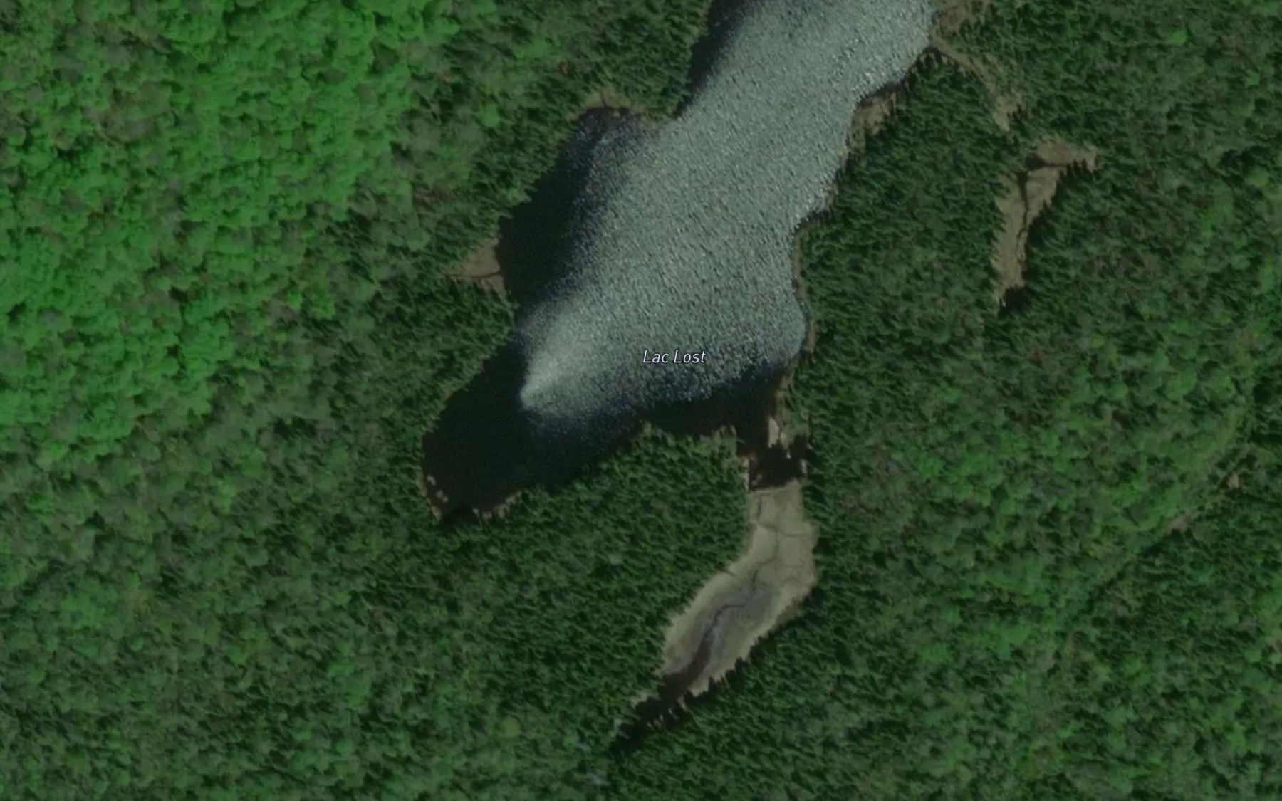 Satellite map of the Lac Lost