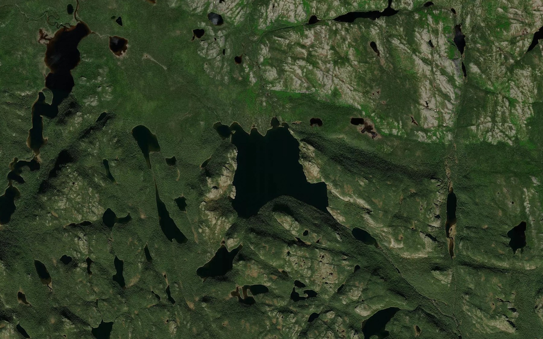 Satellite map of the Lac Antan