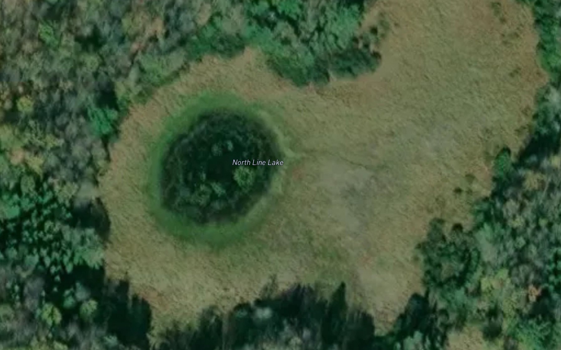 Satellite map of the North Line Lake