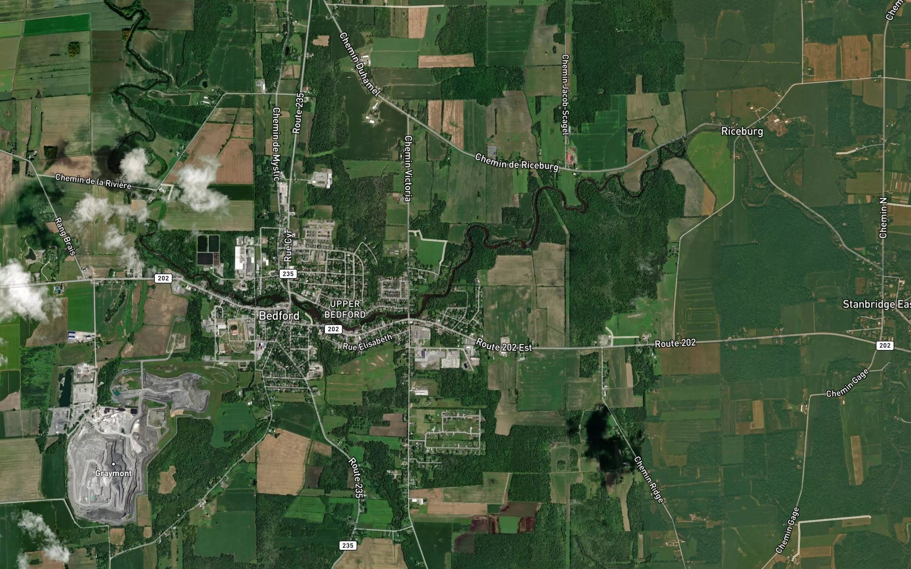 Satellite map of the Cours d'eau Swennen-Lamothe