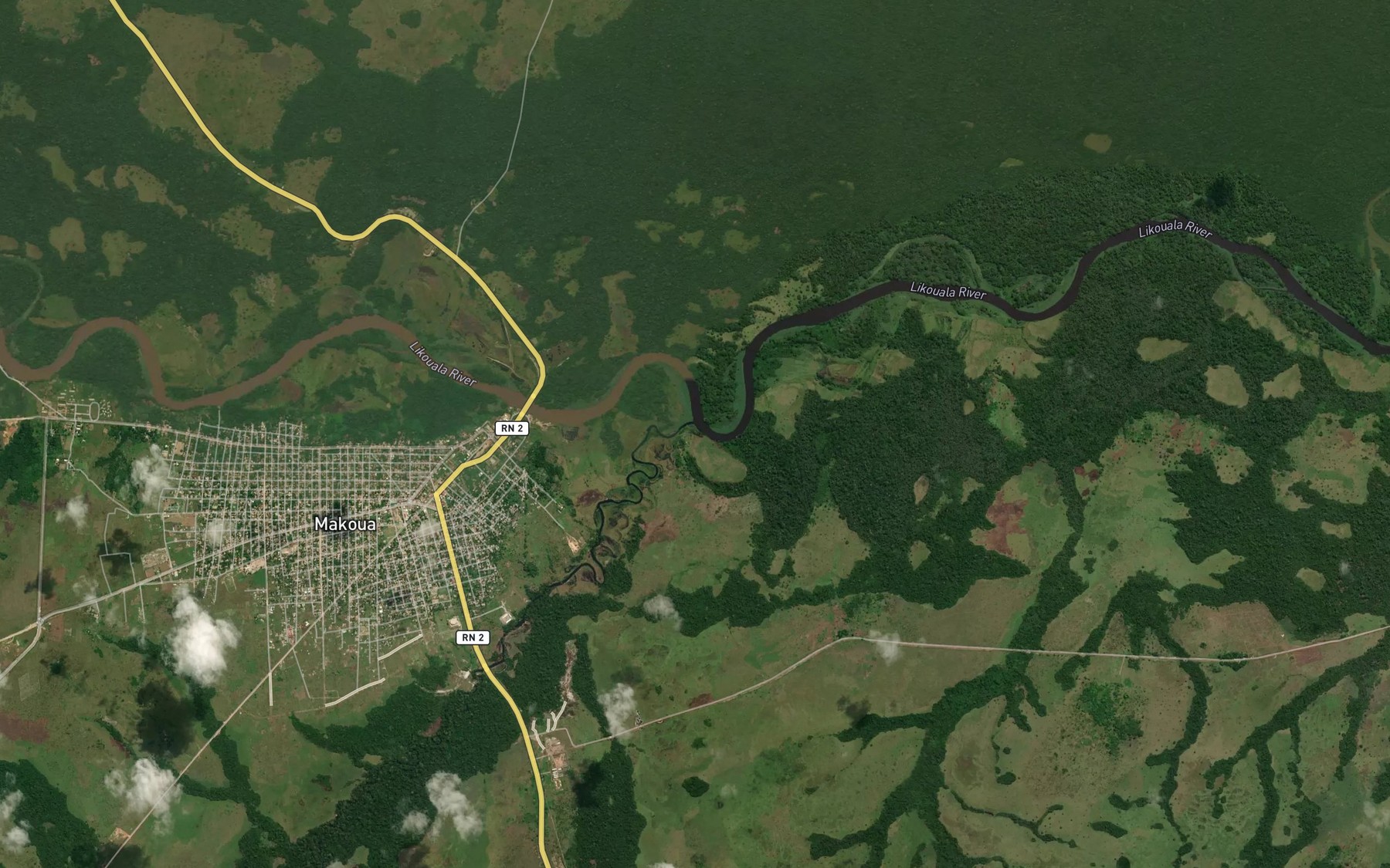 Satellite map of the Loubi