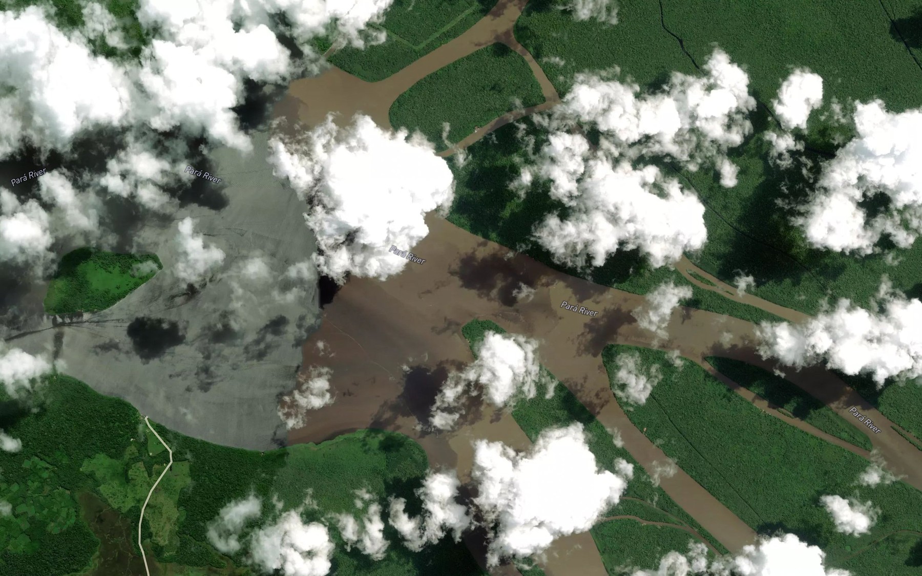 Satellite map of the Rio Anapu