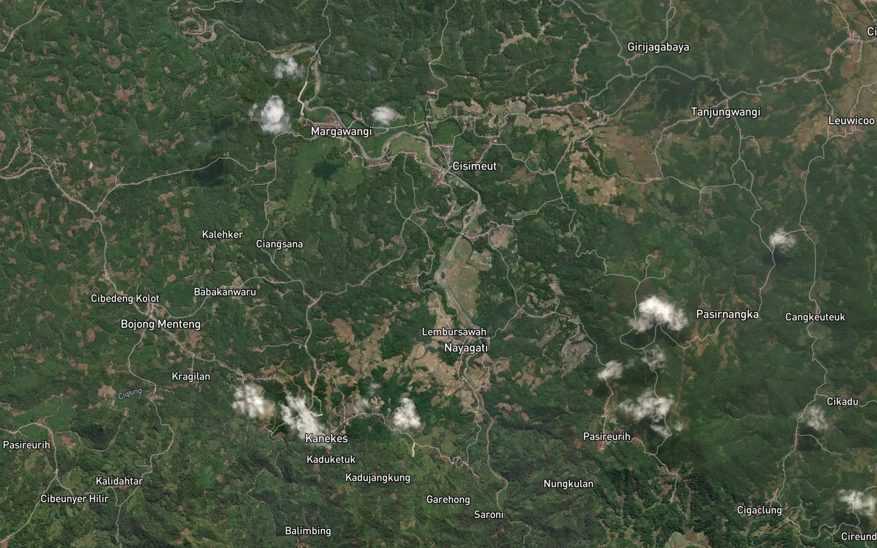 Satellite map of the Ci Boleger