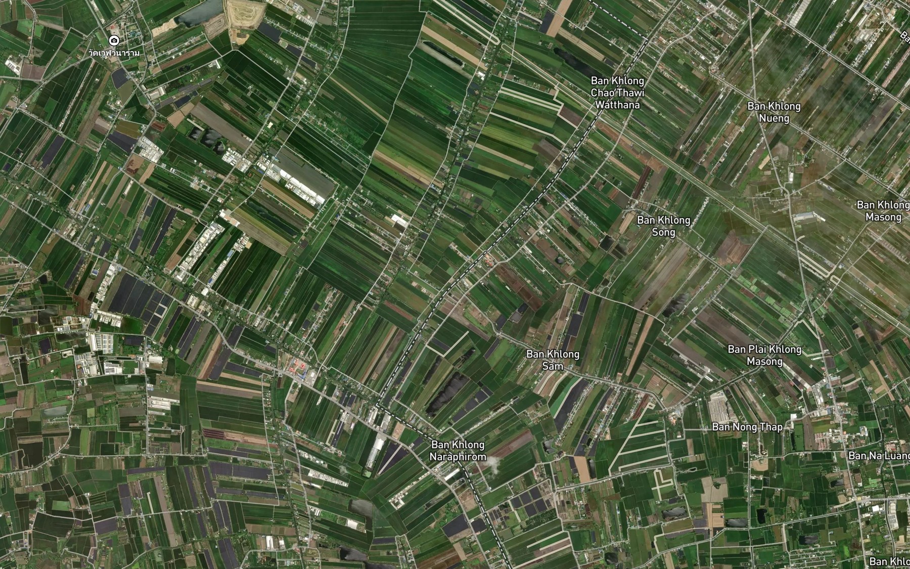 Satellite map of the Khlong Sam