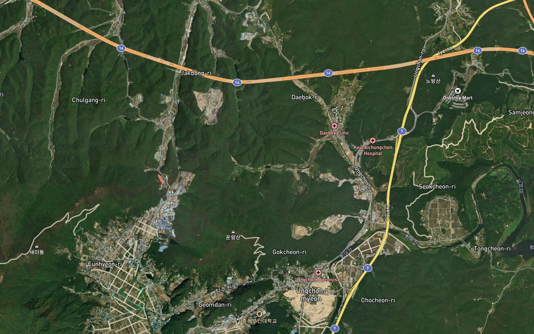 Satellite map of the Yeongcheonmot