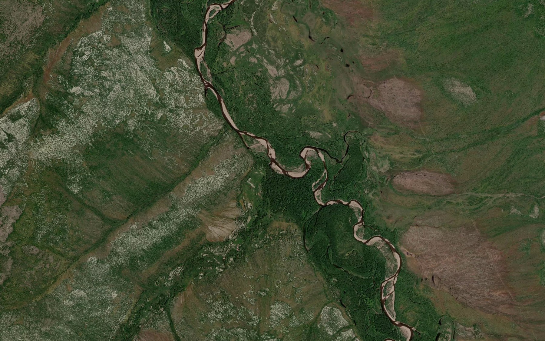 Satellite map of the Burulakh