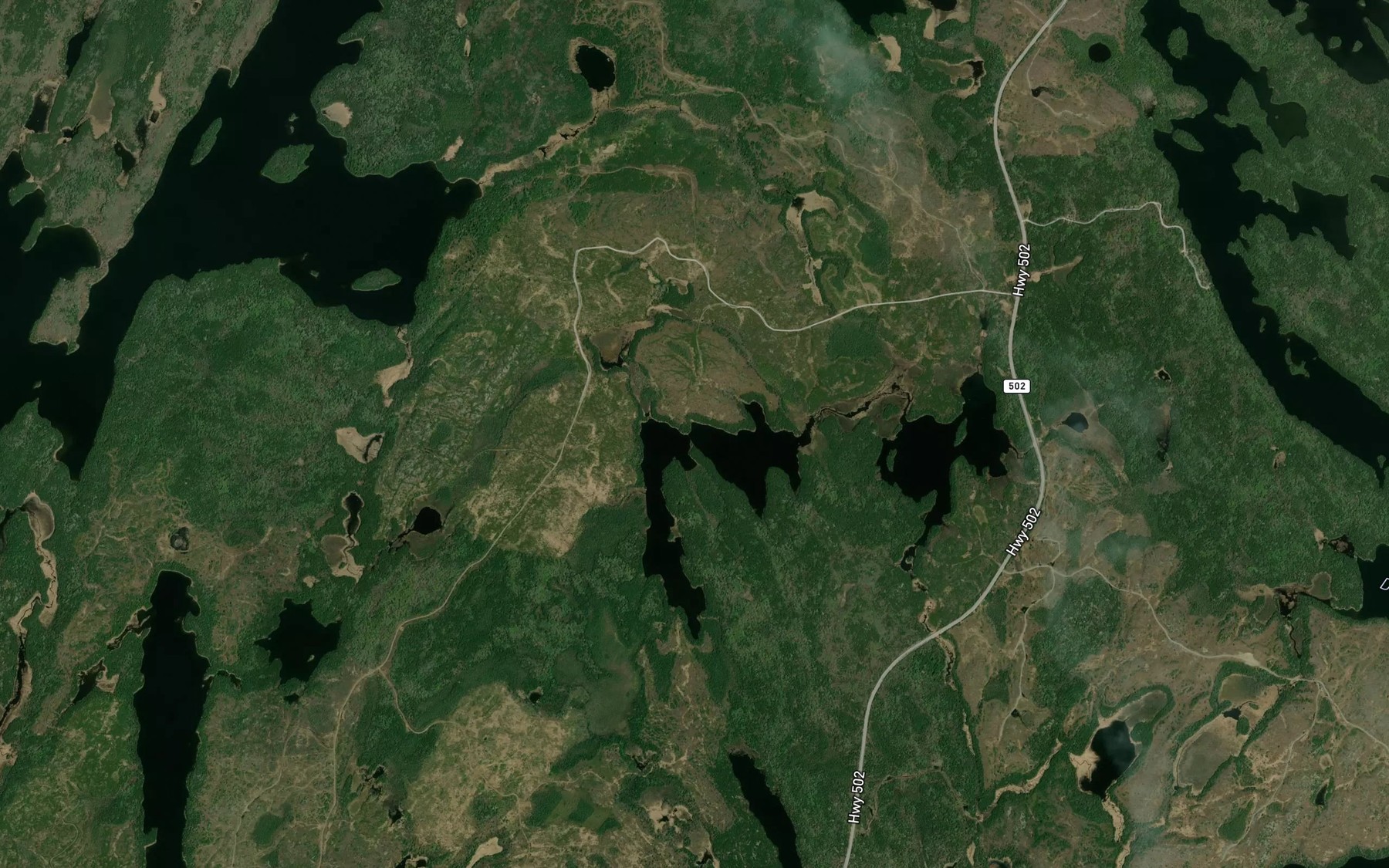 Satellite map of the Schurg Lake