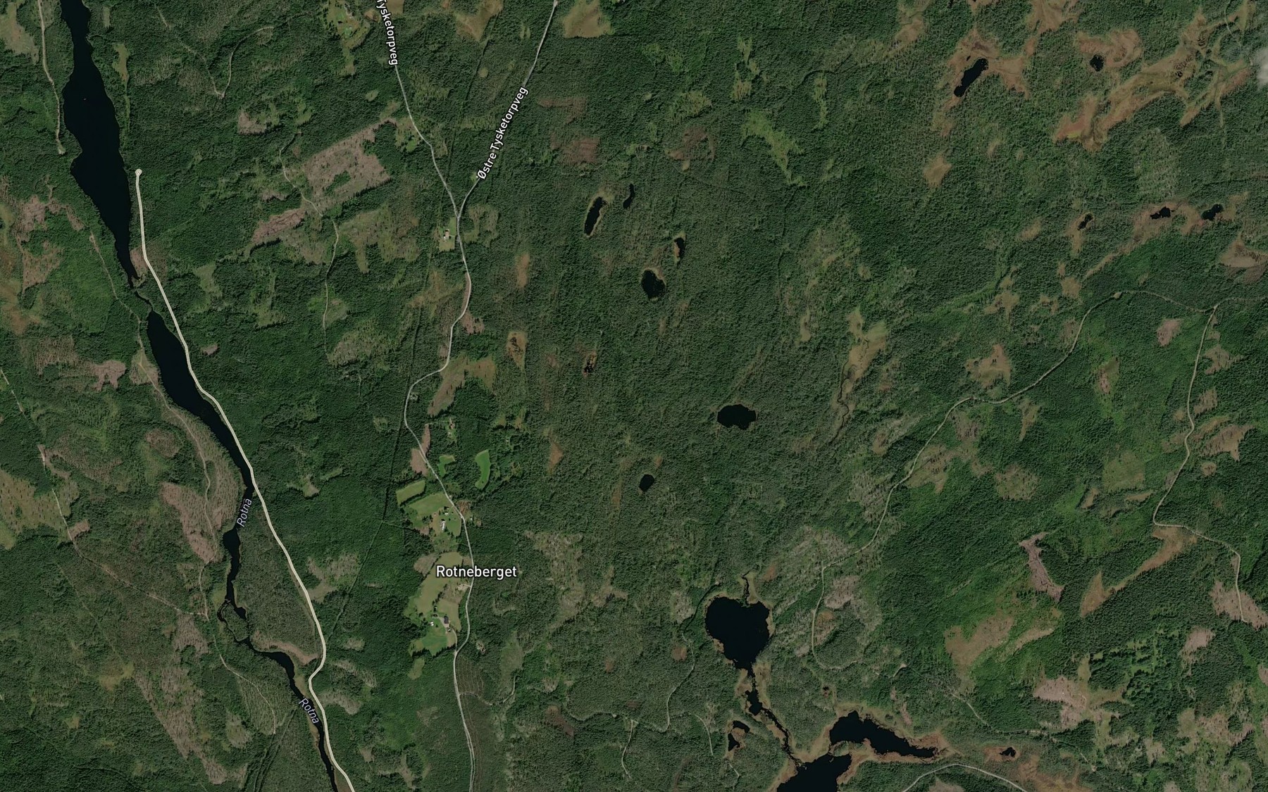 Satellite map of the Malitjennsbekken