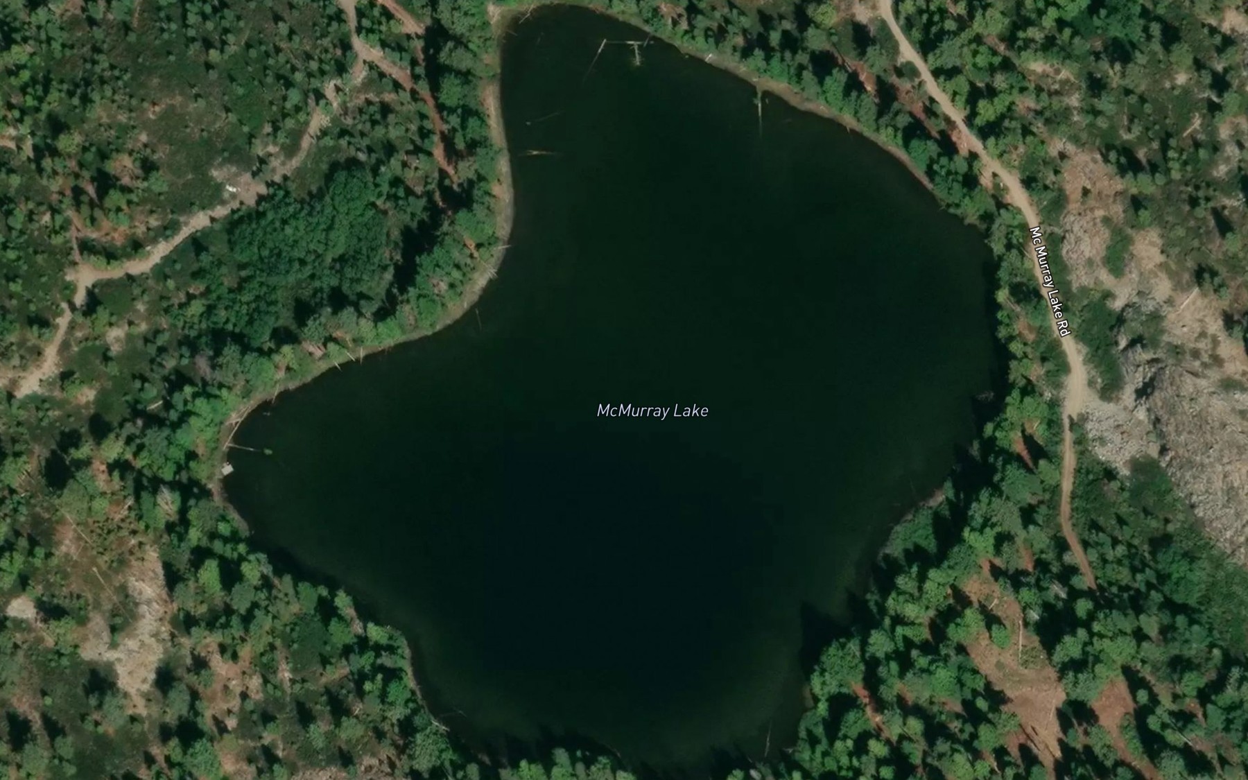 Satellite map of the McMurray Lake